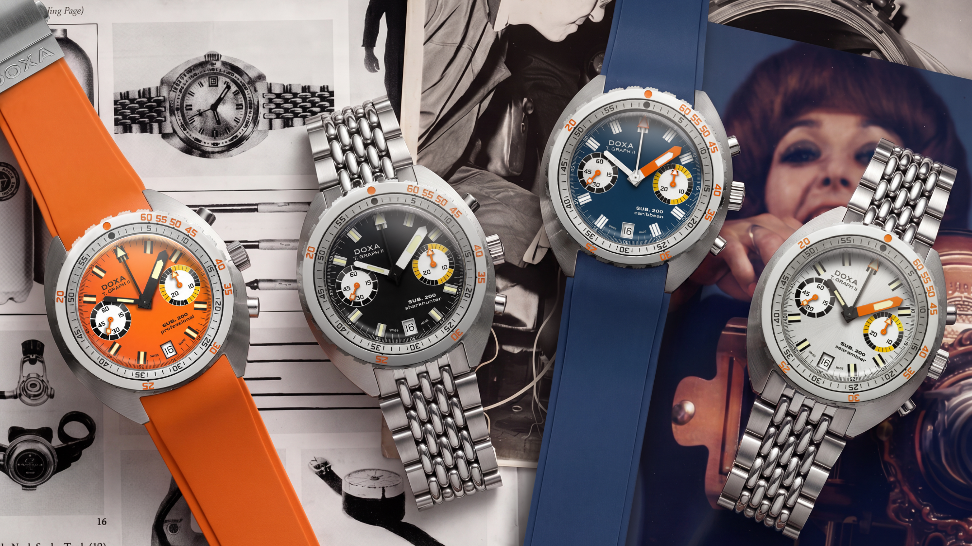 DOXA SUB 200 T.GRAPH II: The Legendary Dive Chronograph Returns With Eight New References For 2026