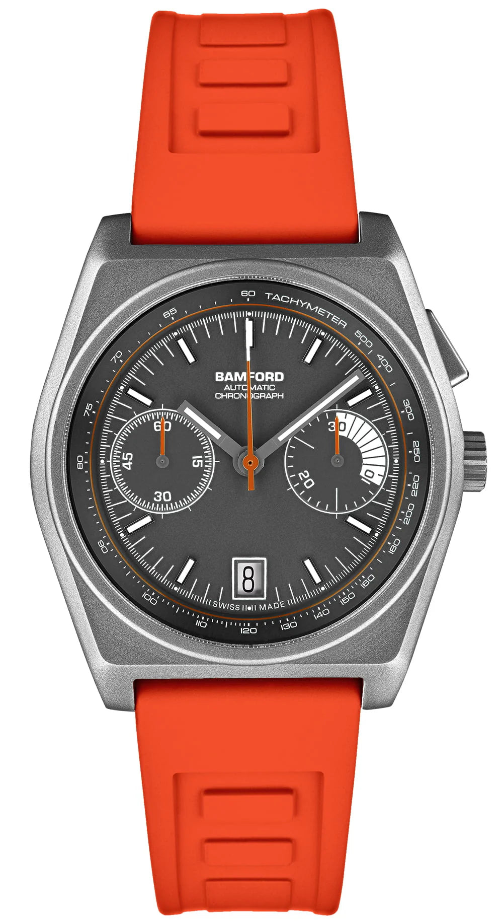 BamfordTitaniumB347GreyWhiteandFlameOrangeWatch