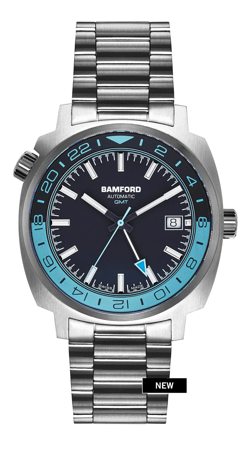 Bamford GMT Blue and Black Watch