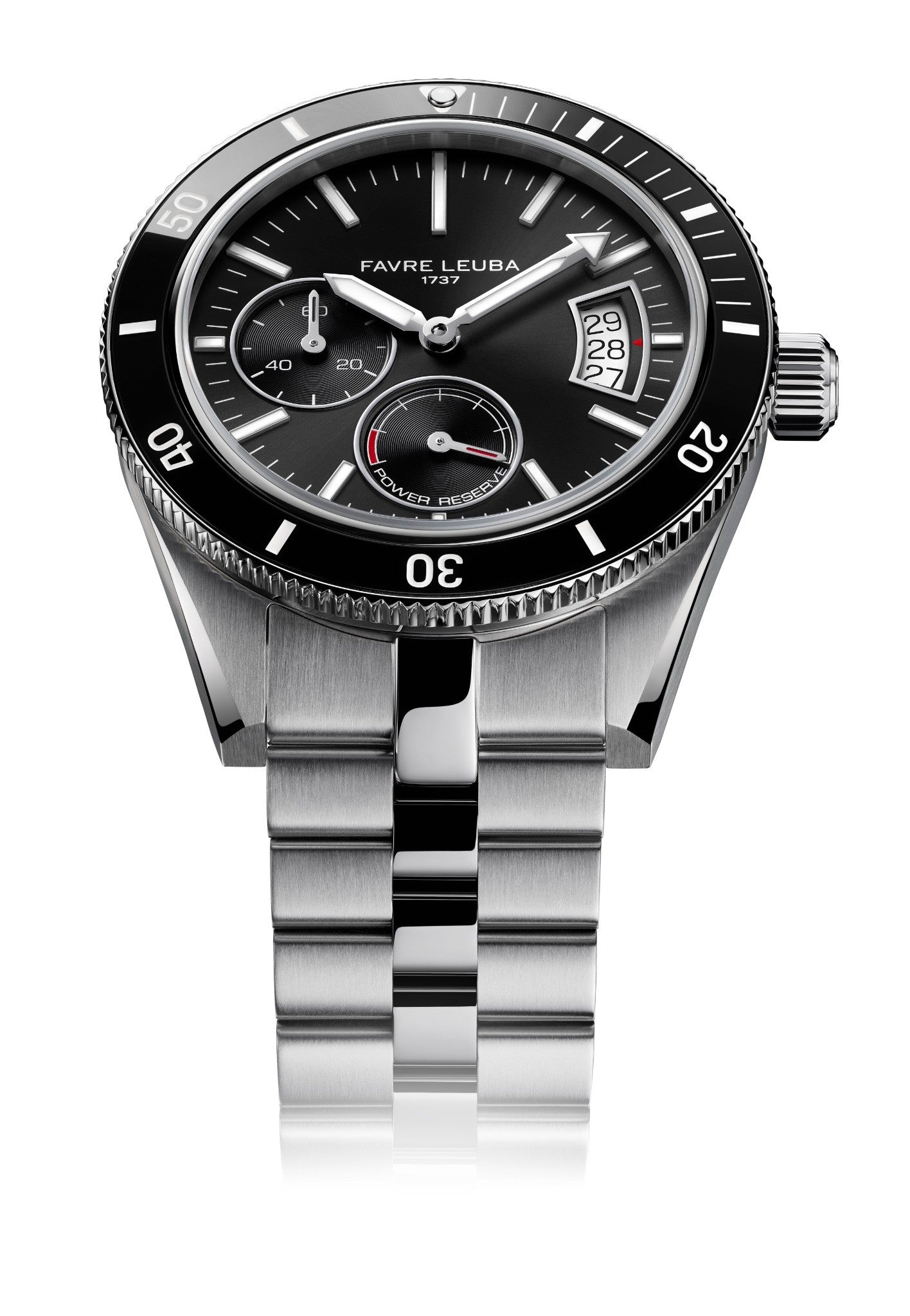 Favre Leuba Deep Raider Power Reserve Watch 00.20310.109.01.200 Angular Case View