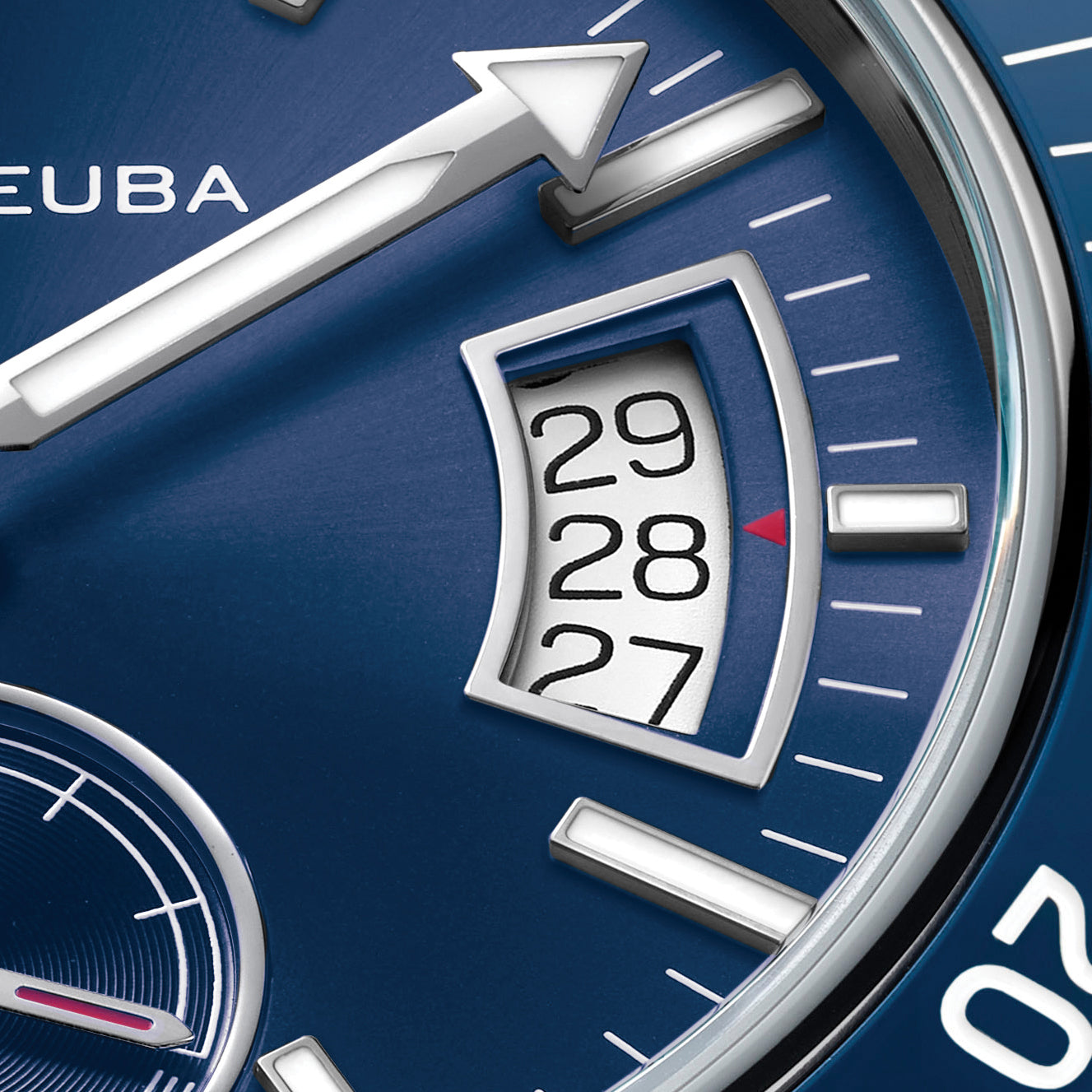 Favre Leuba Deep Raider Power Reserve Watch 00.20310.109.02.200 Date Window Close Up