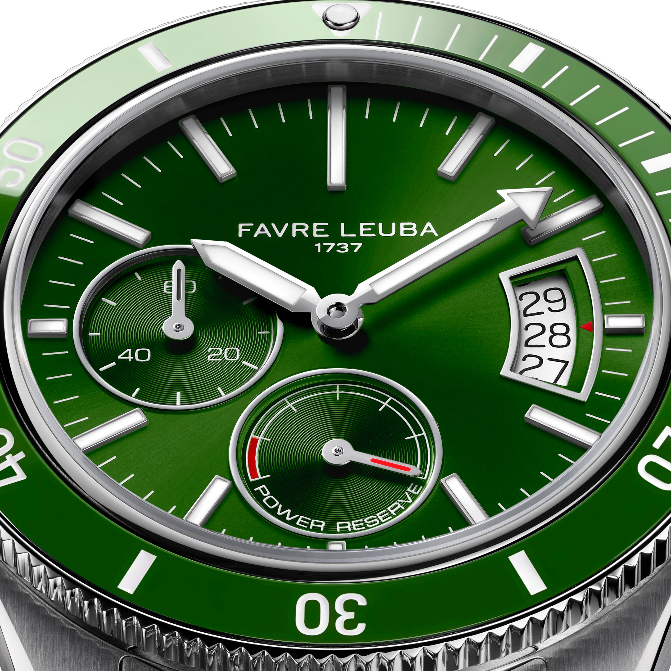 Favre Leuba Deep Raider Power Reserve Watch 00.20310.109.03.200 Dial Close Up
