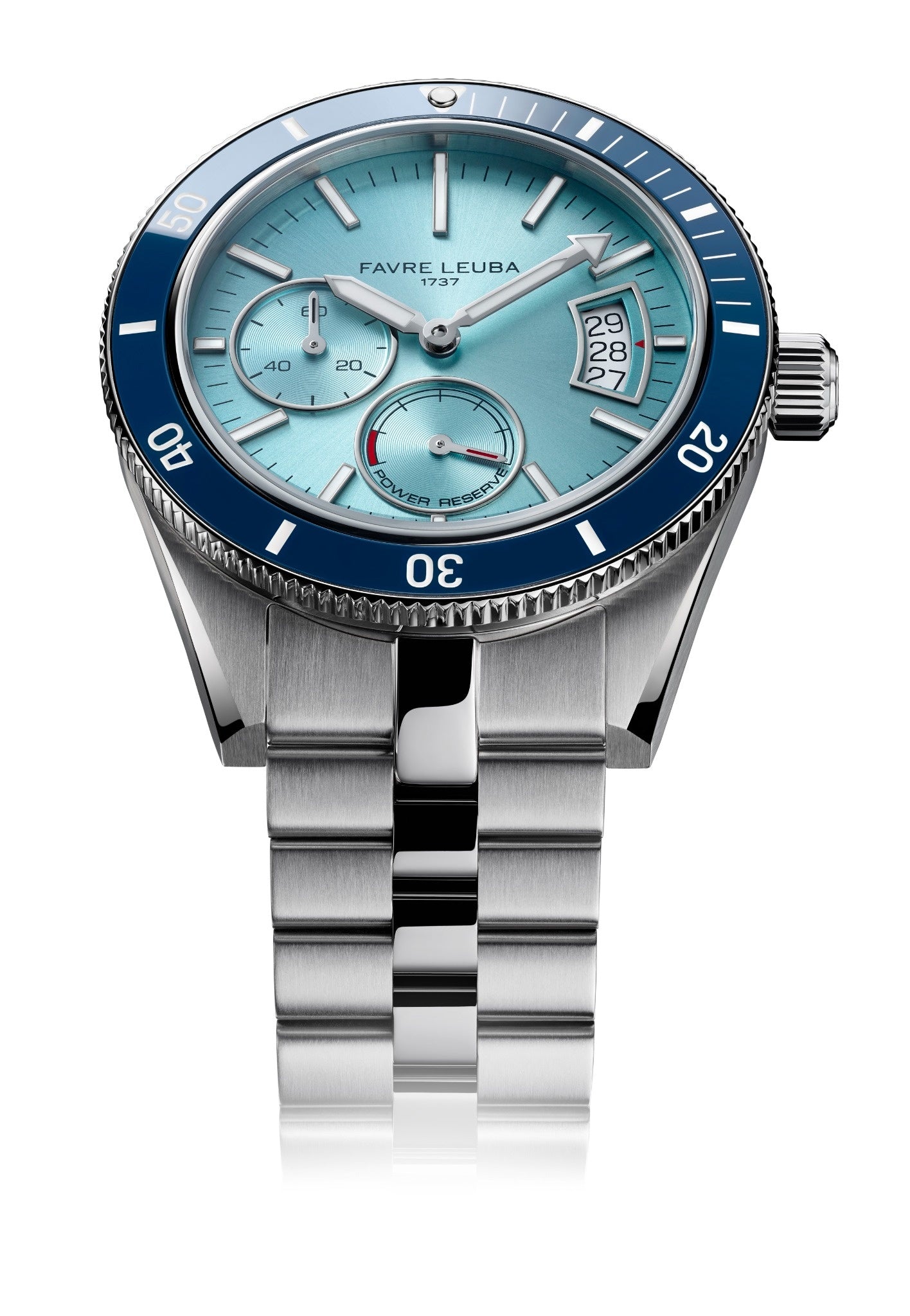 Favre Leuba Deep Raider Power Reserve Watch 00.20310.109.04.200 Front Product Shot White Background
