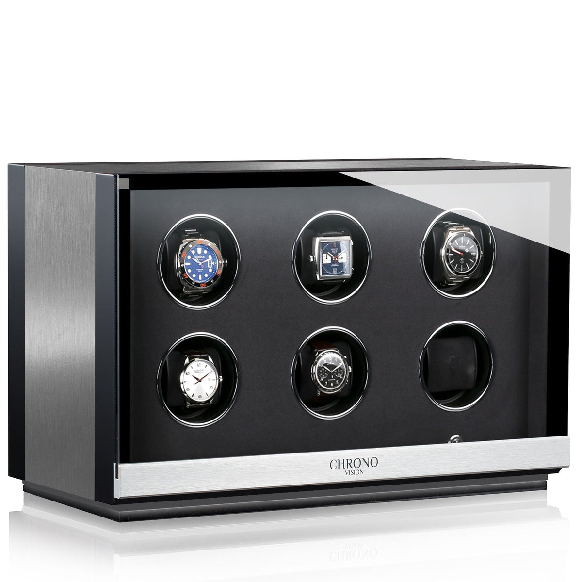 Chronovision Watch Winder Ambiance VI Alu Black Silk 70050-152.30.10