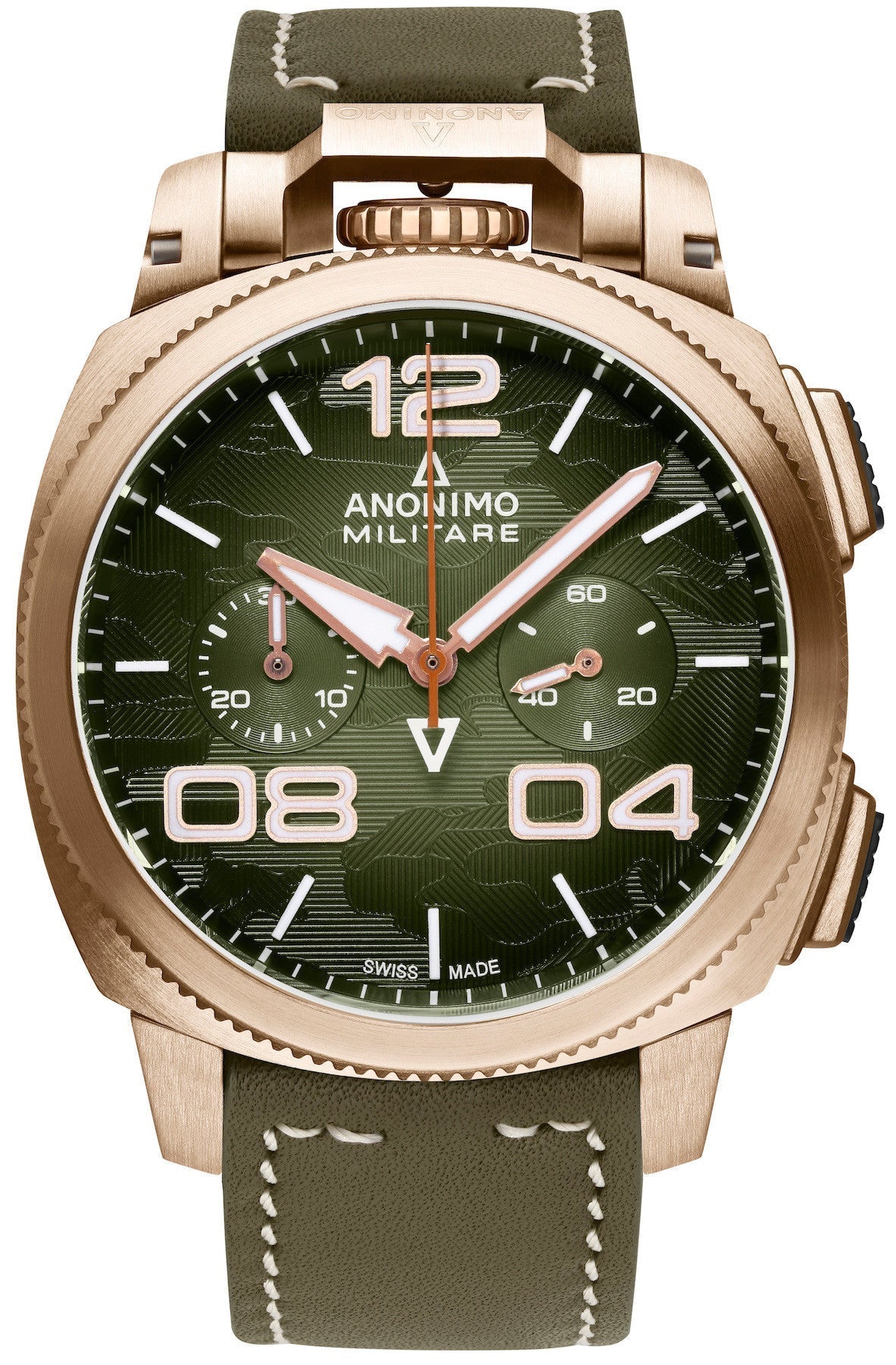 Anonimo Militare Alpina Camouflage Green Limited Edition Watch AM-1123.01.002.A05 Image 1