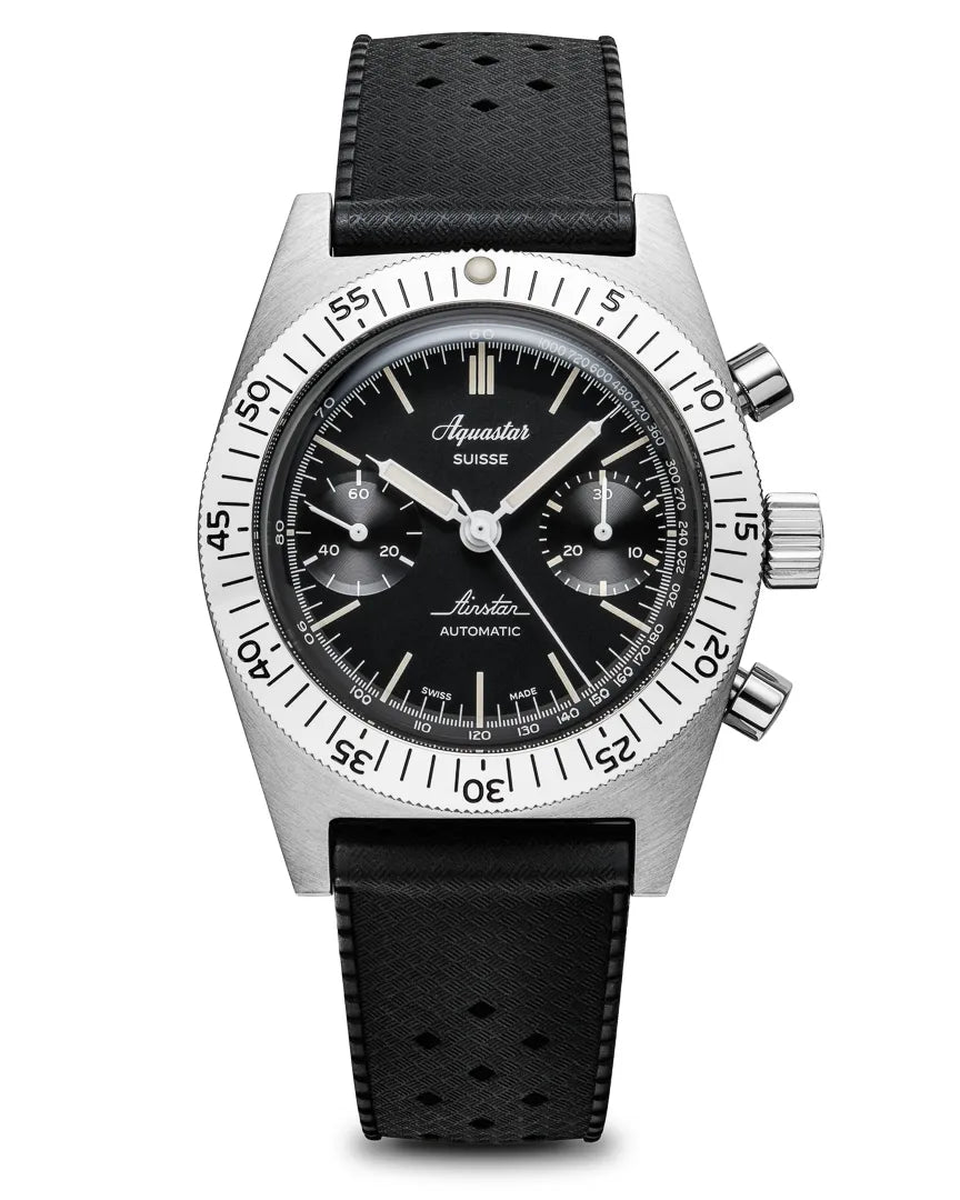 Aquastar Airstar Chronograph 60th Anniversary Re-Edition Watch AIRSTAR-SS Image 1
