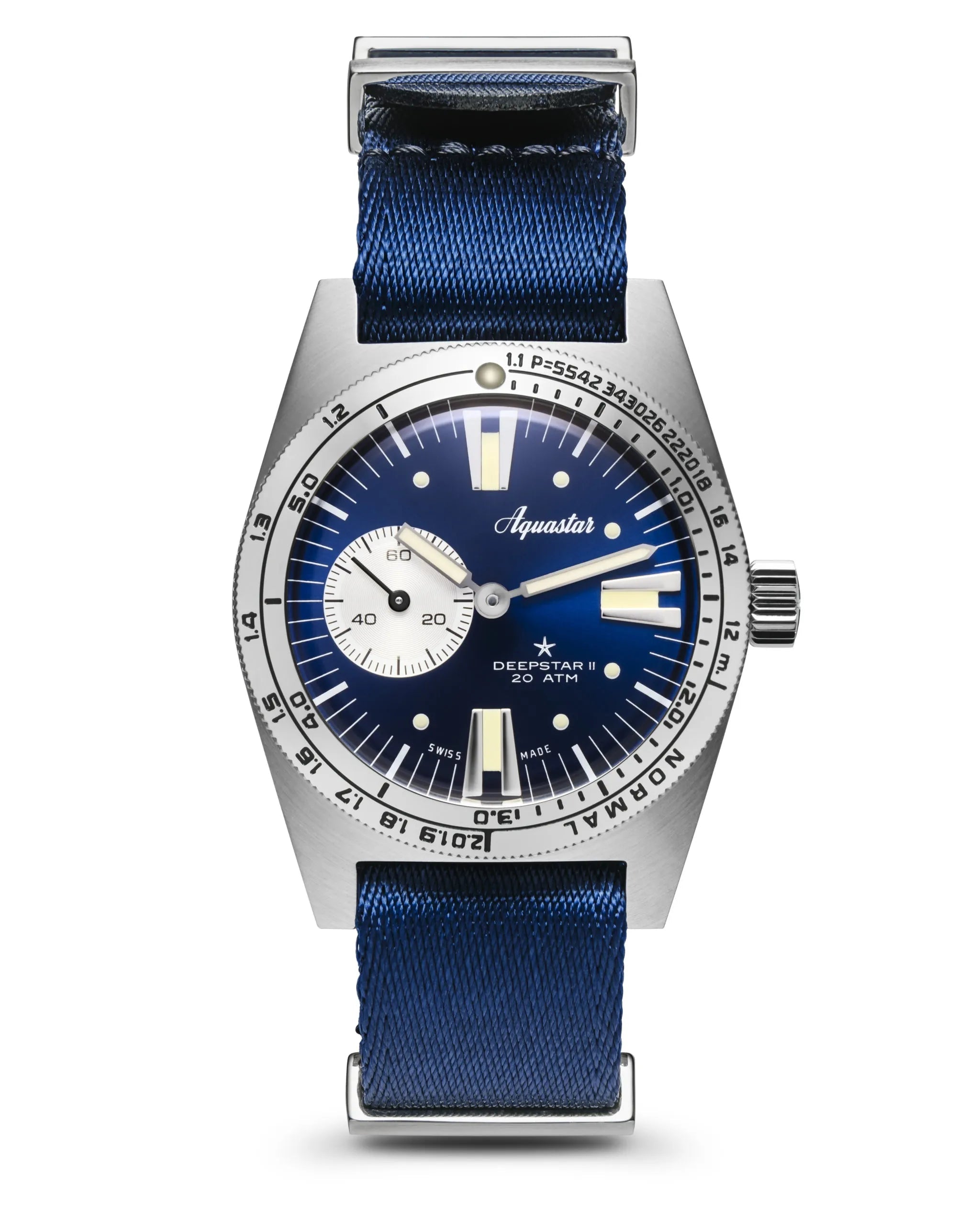 Aquastar Deepstar II Blue Ray Watch DS2-NATO BR Image 1