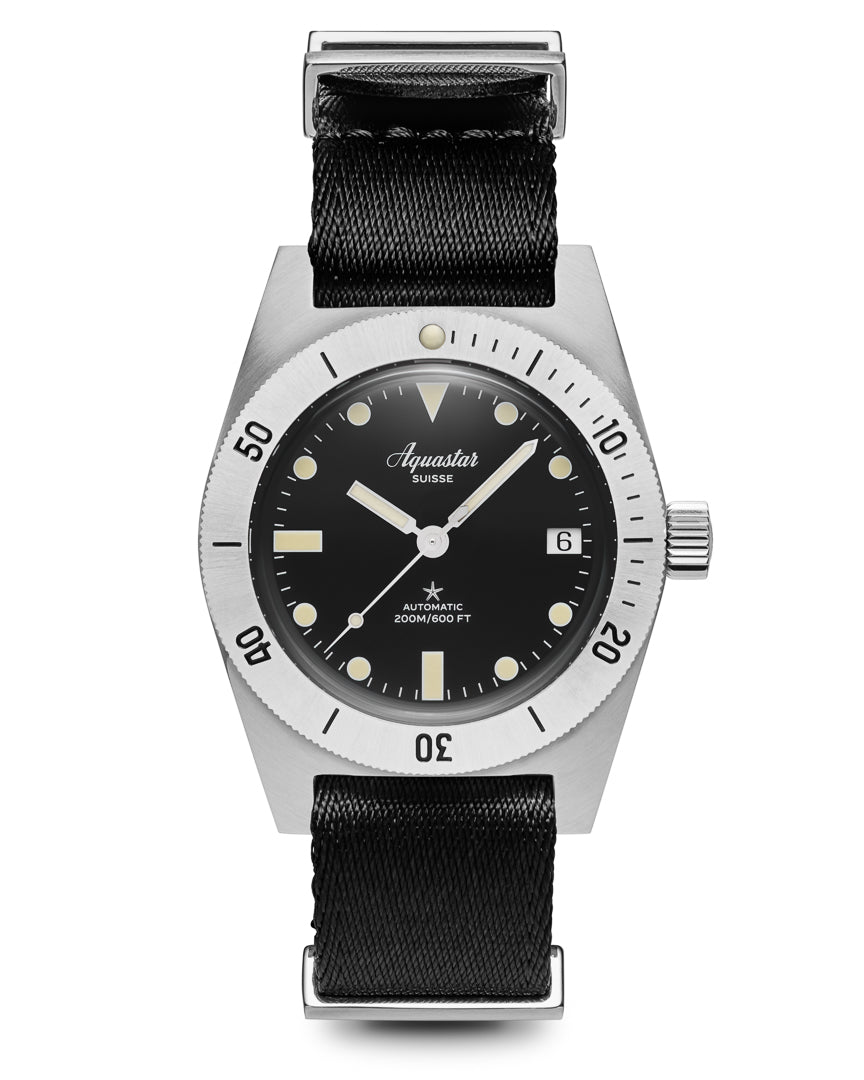 Aquastar Model 60 Re-Edition MK II Watch M60-MKII-BLACK Image 2