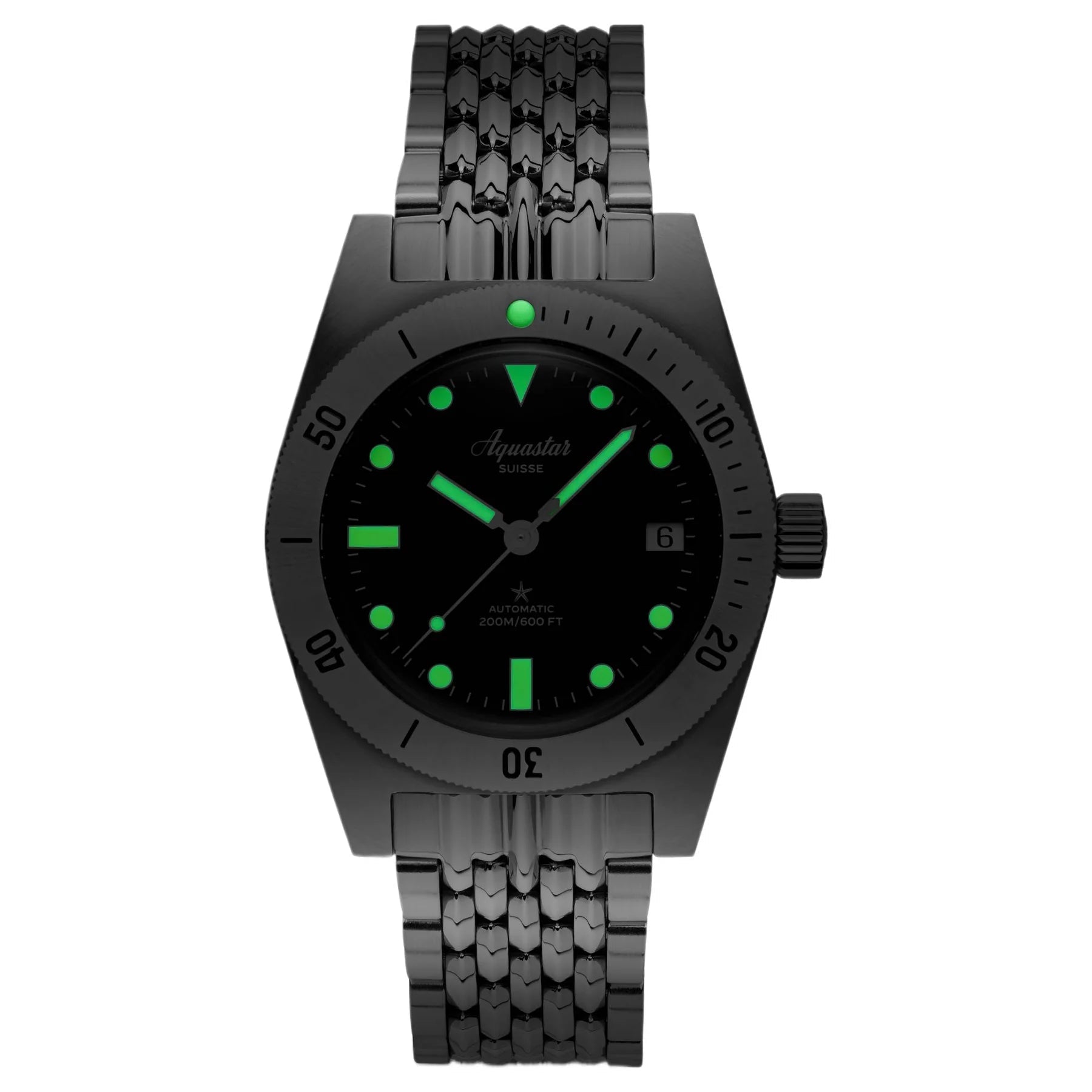 Aquastar Model 60 Re-Edition MK II Watch M60-MKII-BLACK Image 3