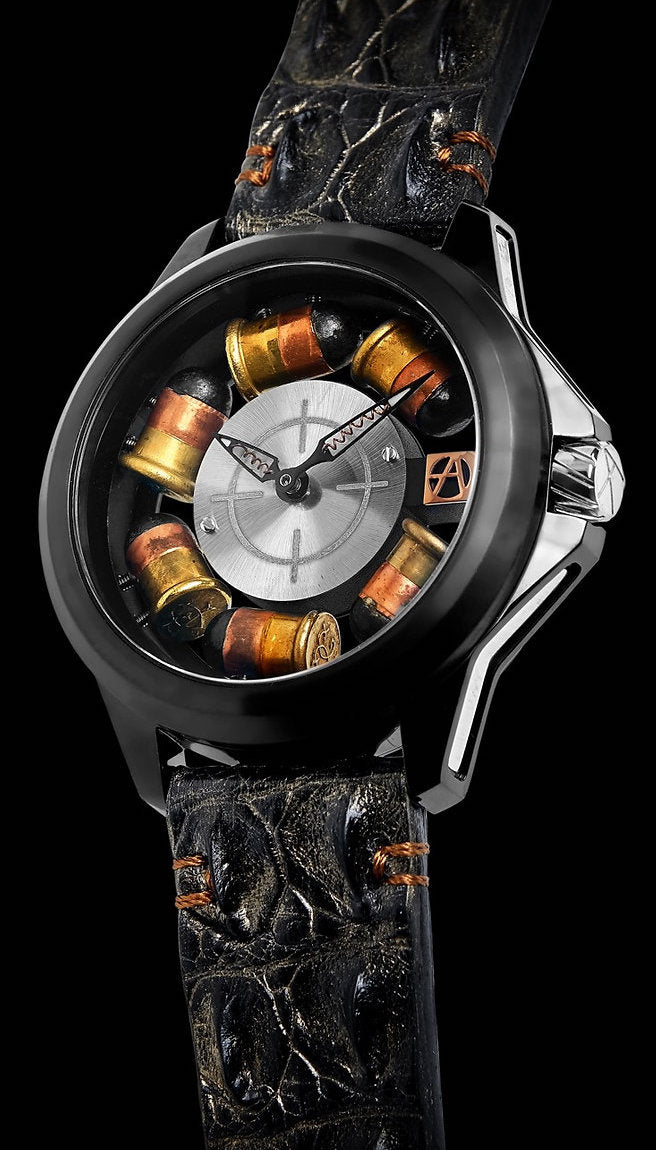 ArtyA Son of a Gun Classic Riot Black & Steel Limited Edition Watch Classic Riot Black & Steel Image 1