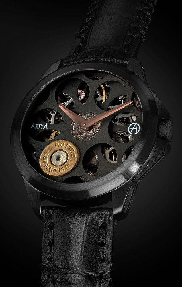 ArtyA Son of a Gun Russian Roulette A1 Black & Black Limited Edition Watch Russian Roulette A1 Black & Black Image 1