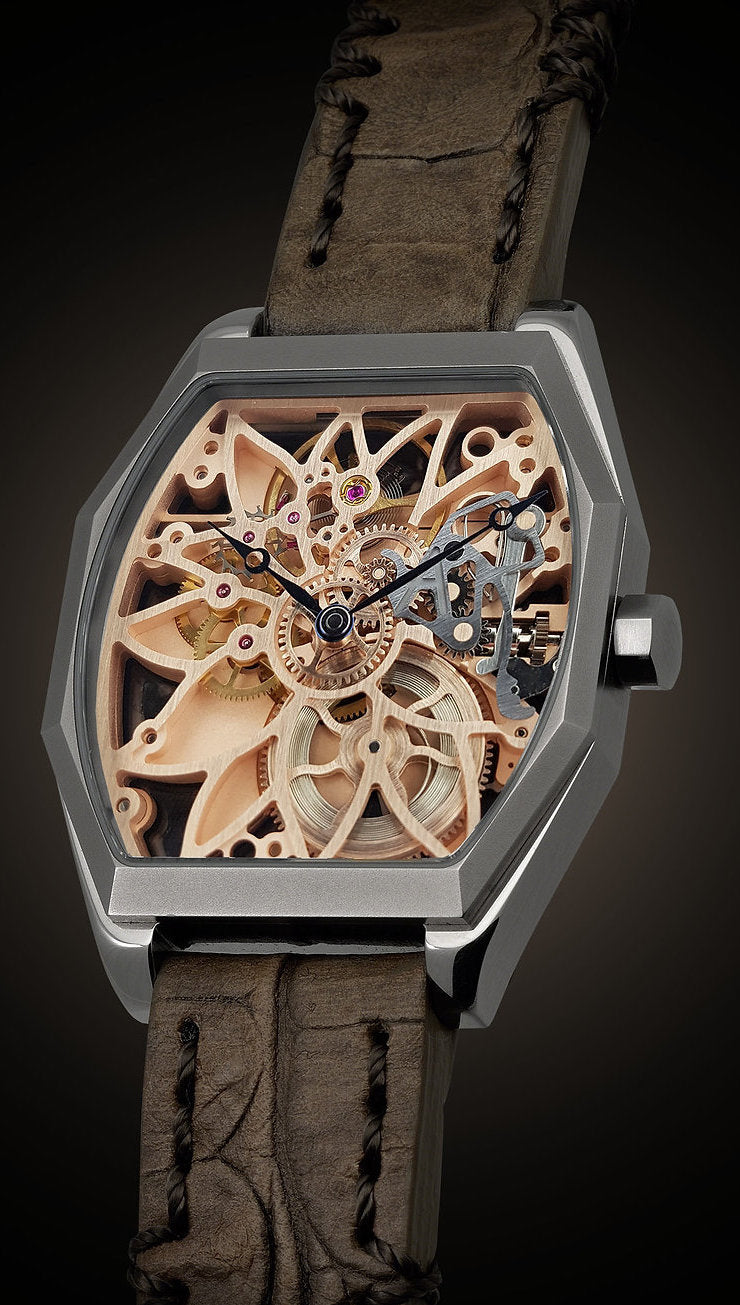 ArtyA Son of Gears Son of Gears Edelweiss Gold On Steel Limited Edition Watch Son of Gears Edelweiss Gold On Steel Image 1