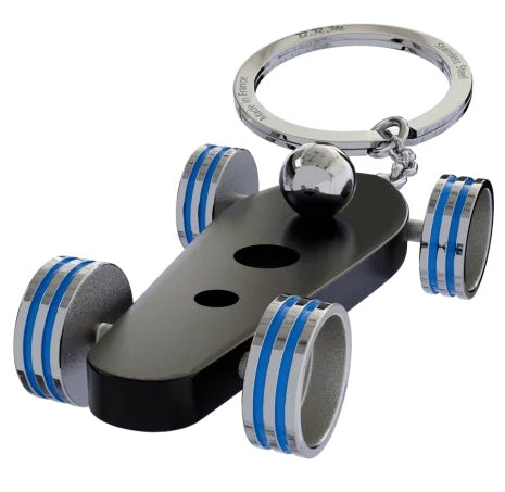 B.R.M. Key Ring Bolides by B.R.M Black w French Blue Wheel Support Ring Black w French Blue Wheel Support Ring Image 1
