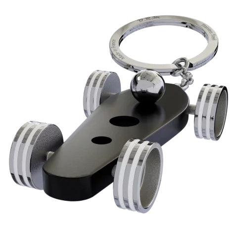 B.R.M. Key Ring Bolides by B.R.M Black w White Wheel Support Ring Black w White Wheel Support Ring Image 1