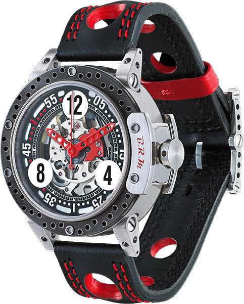 B.R.M. Watch DDF6-44 Skeleton Red Hands DDF6-44-SQ-AR Image 1