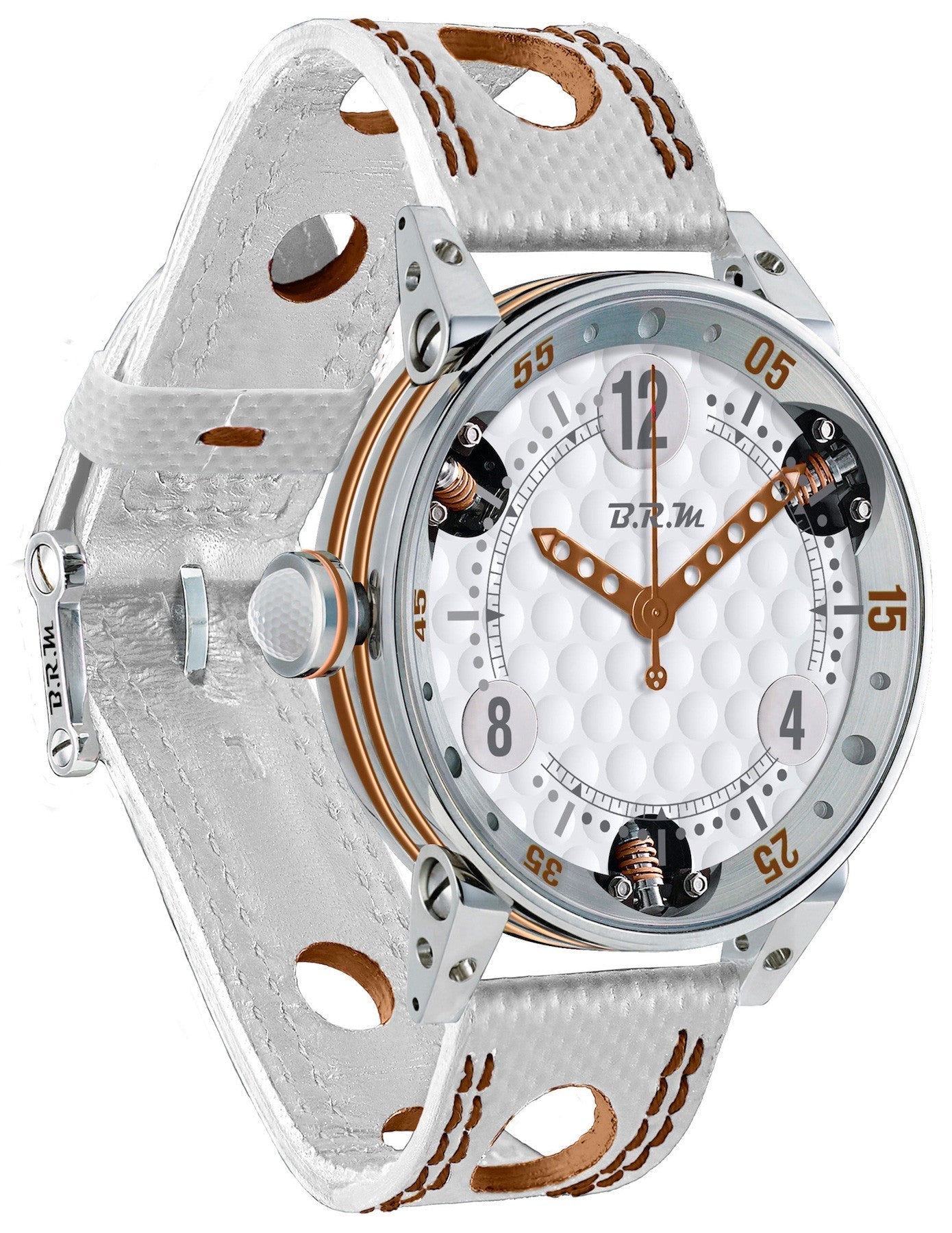 B.R.M Watch Golf Master Ladies Brown Hands GF6-44-SA-463 Image 1