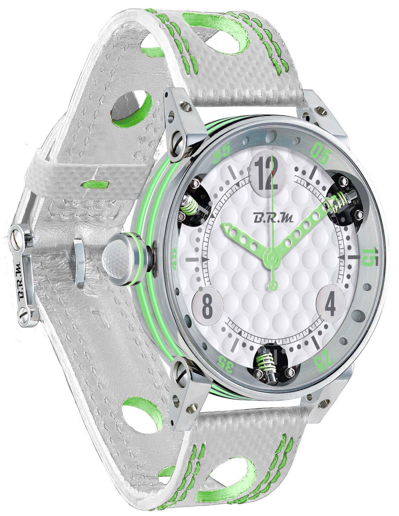 B.R.M Watch Golf Master Ladies Pale Green Hands GF6-44-SA-358 Image 1