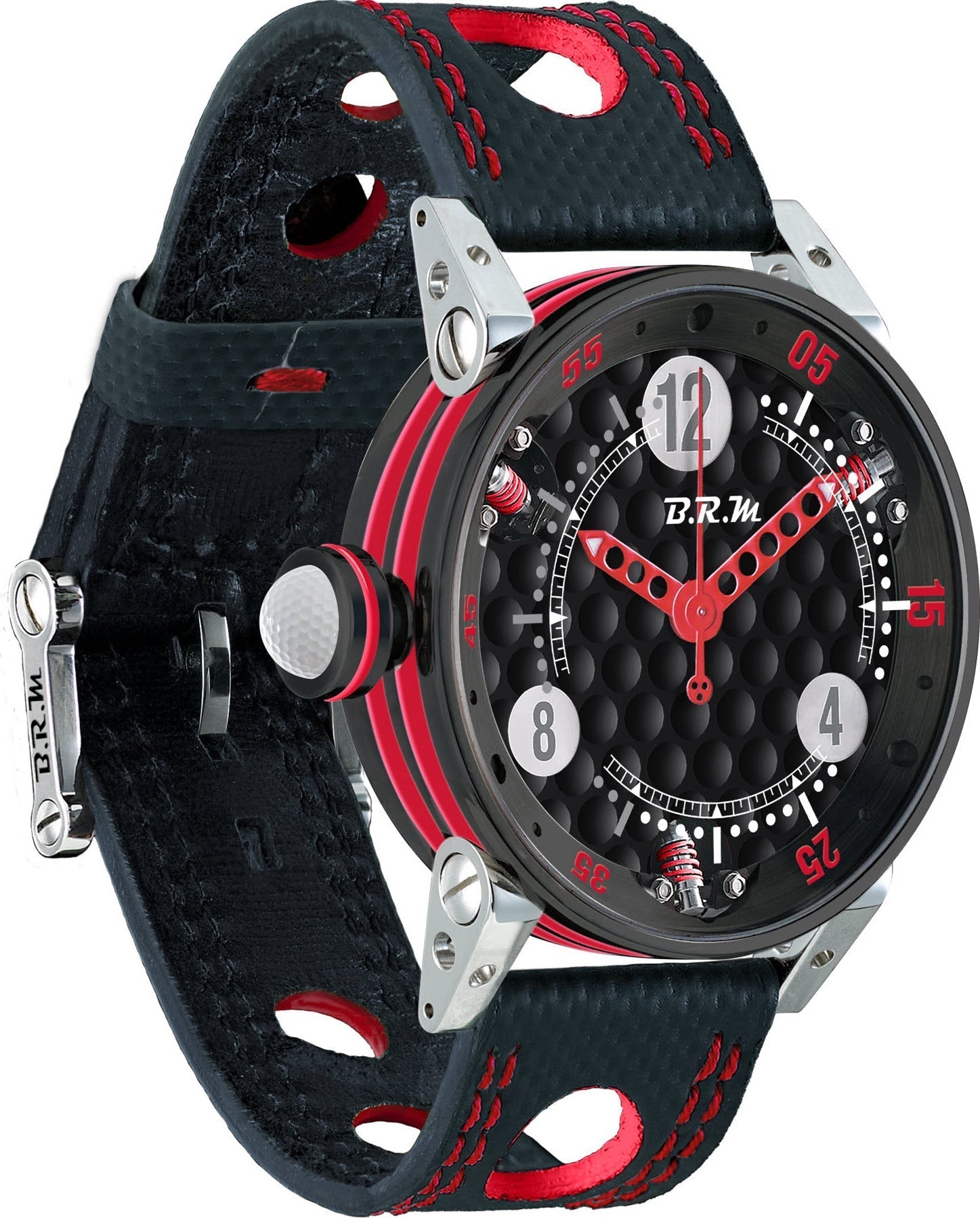 B.R.M Watch Golf Master Ladies Red Hands GF7-38-SA-N-AR Image 1
