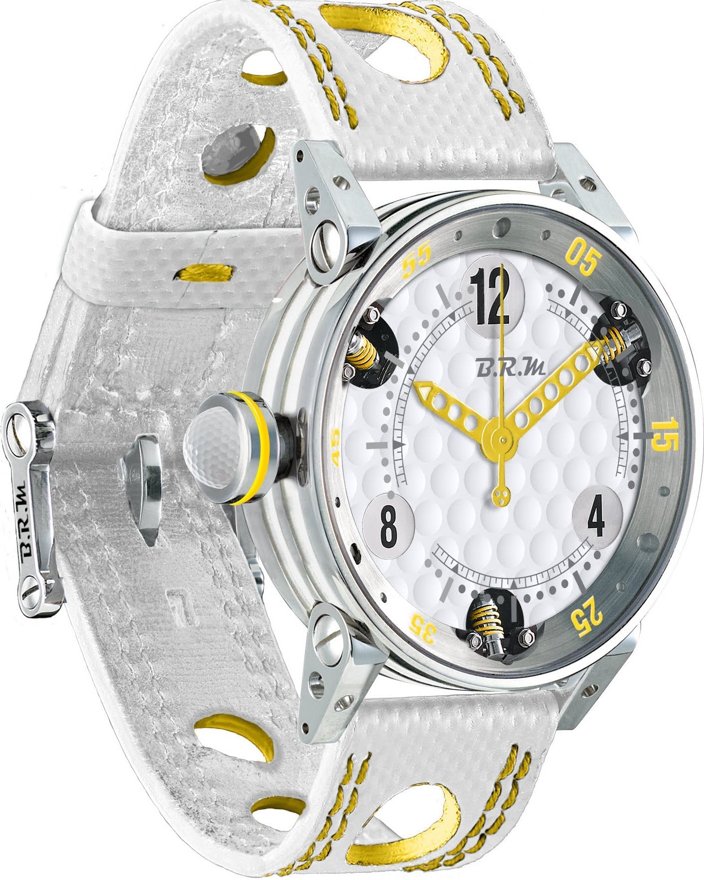 B.R.M Watch Golf Master Ladies Yellow Hands GF7-38-SA-AJ Image 1