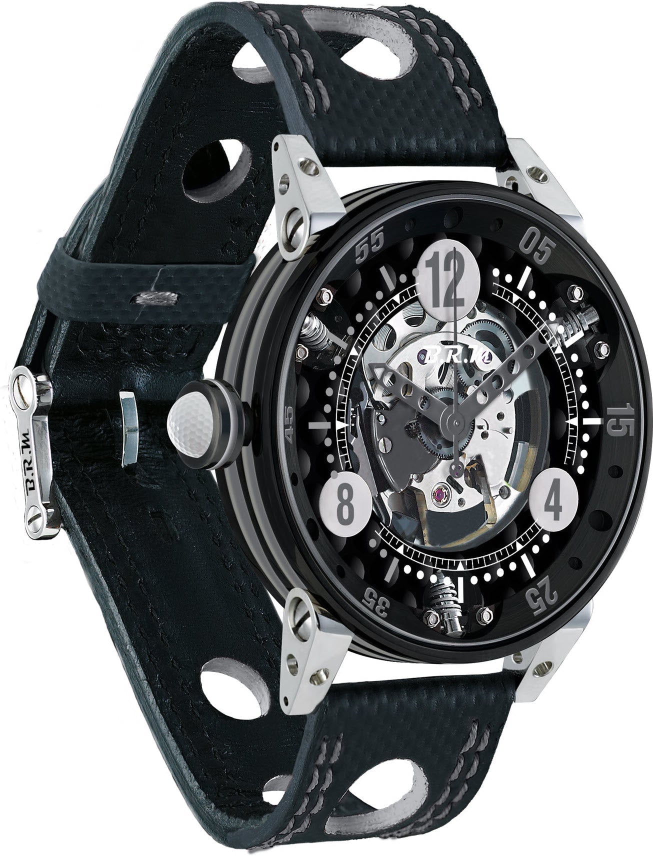 B.R.M Watch Golf Master Mens Grey Hands GF6-44-SA-N-SQ-AG Image 1
