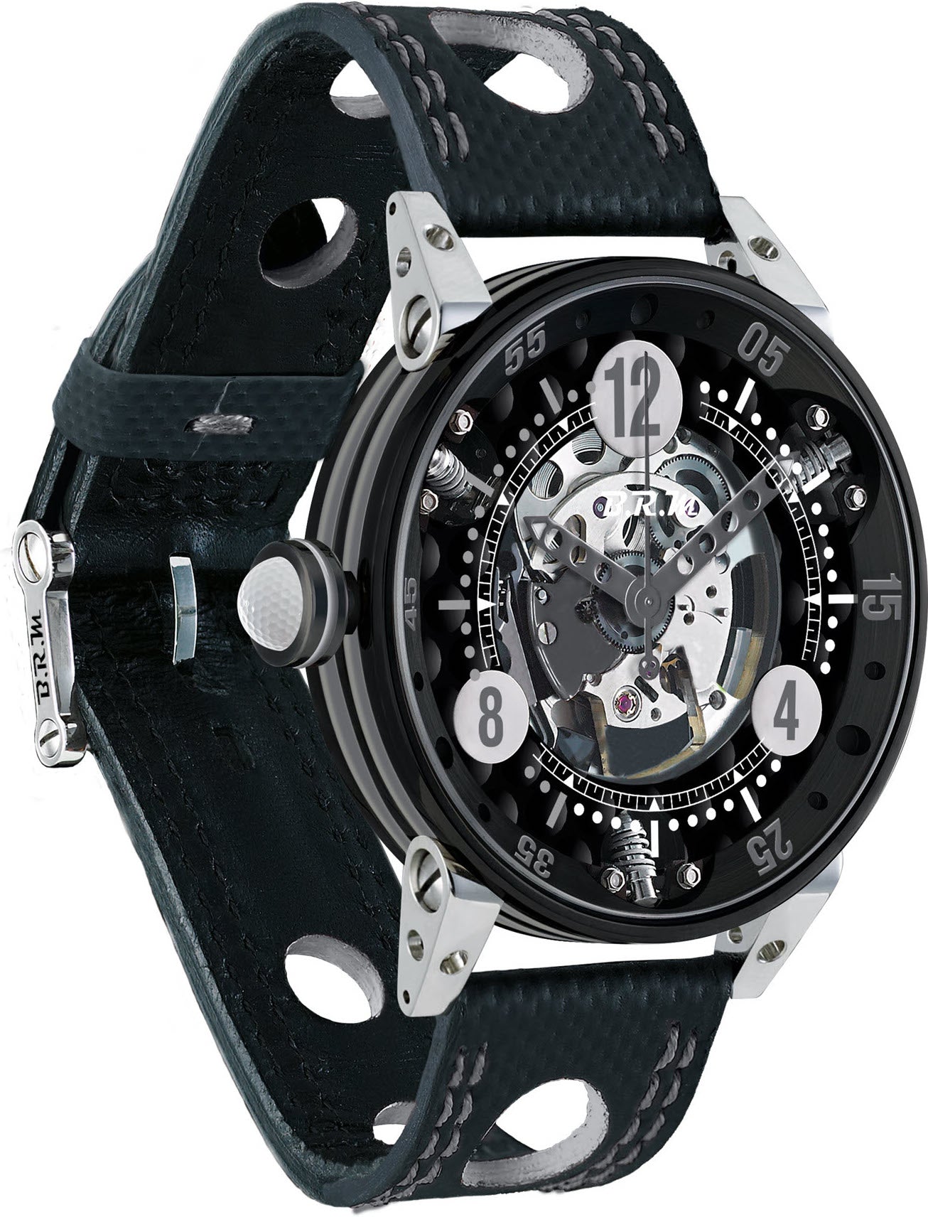 B.R.M Watch Golf Master Mens Grey Hands GF6-44-SA-N-SQ-AG Image 1