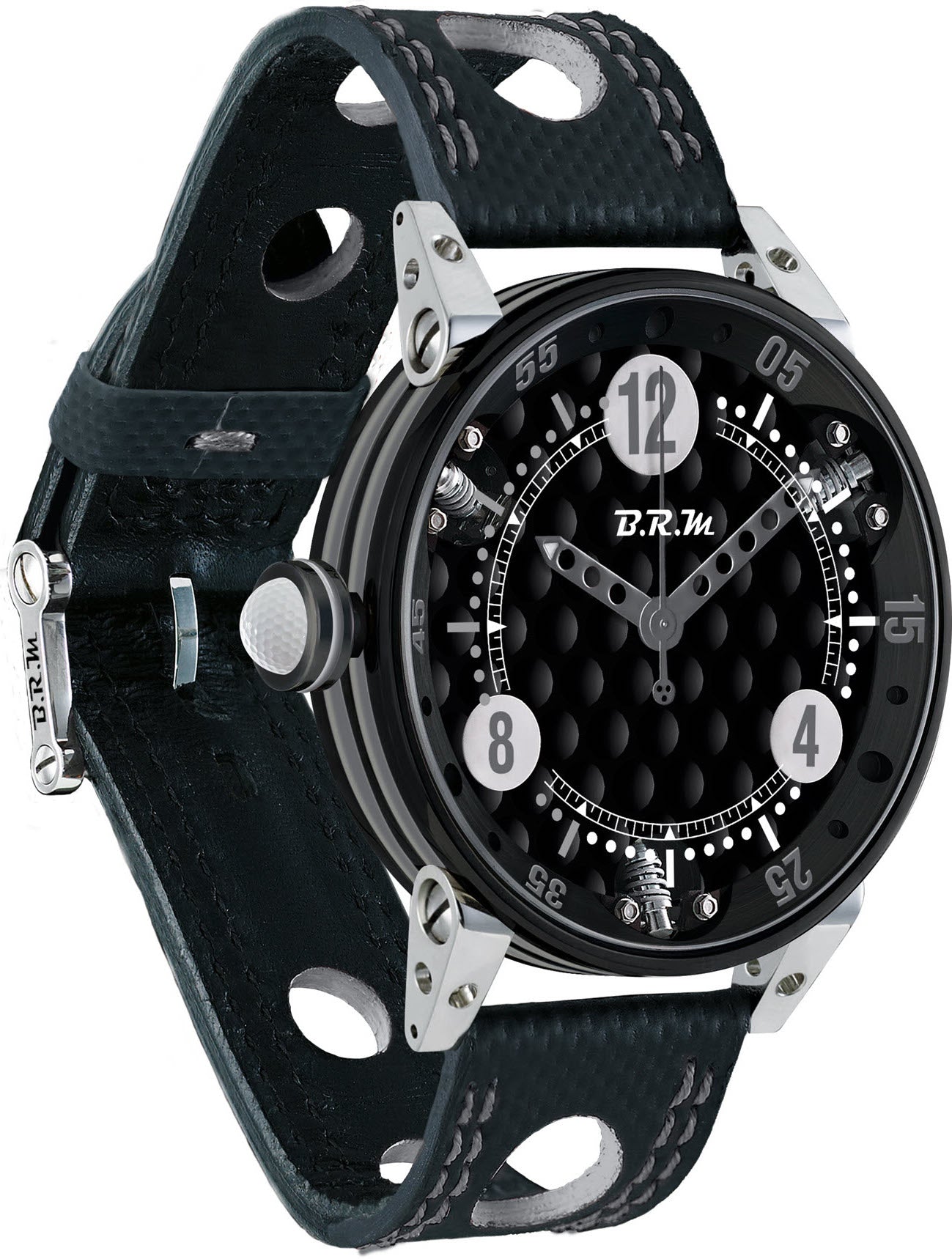B.R.M Watch Golf Master Mens Mens Grey Hands GF6-44-SA-N-AG Image 1