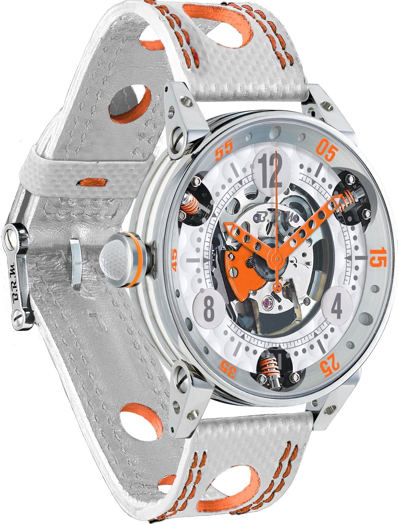B.R.M Watch Golf Master Mens Orange Hands GF6-44-SA-SQ-AO Image 1