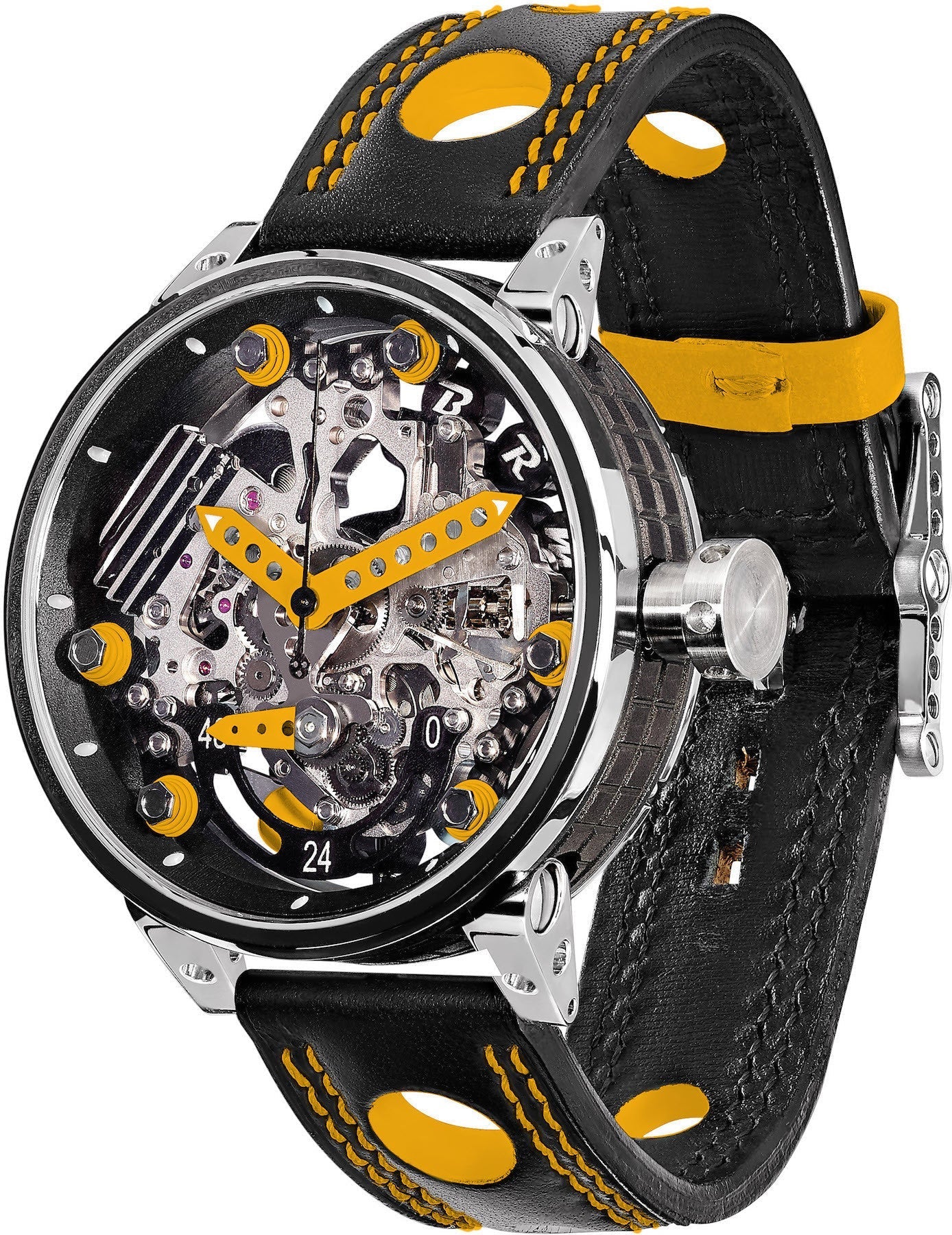 B.R.M. Watch R-46 Orange Hands R-46-TN-AO Image 1