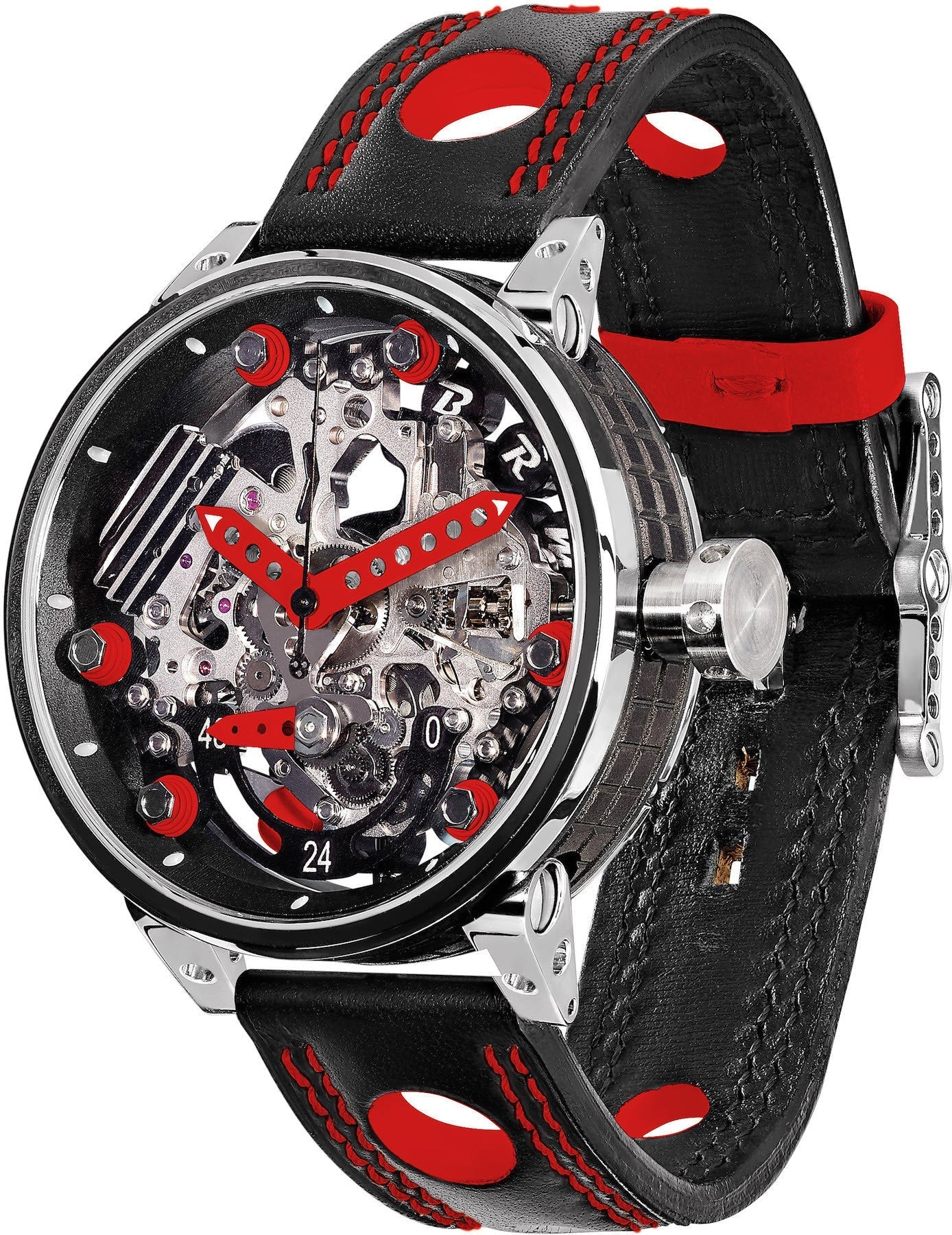 B.R.M. Watch R-46 Red Hands R-46-TN-AR Image 1
