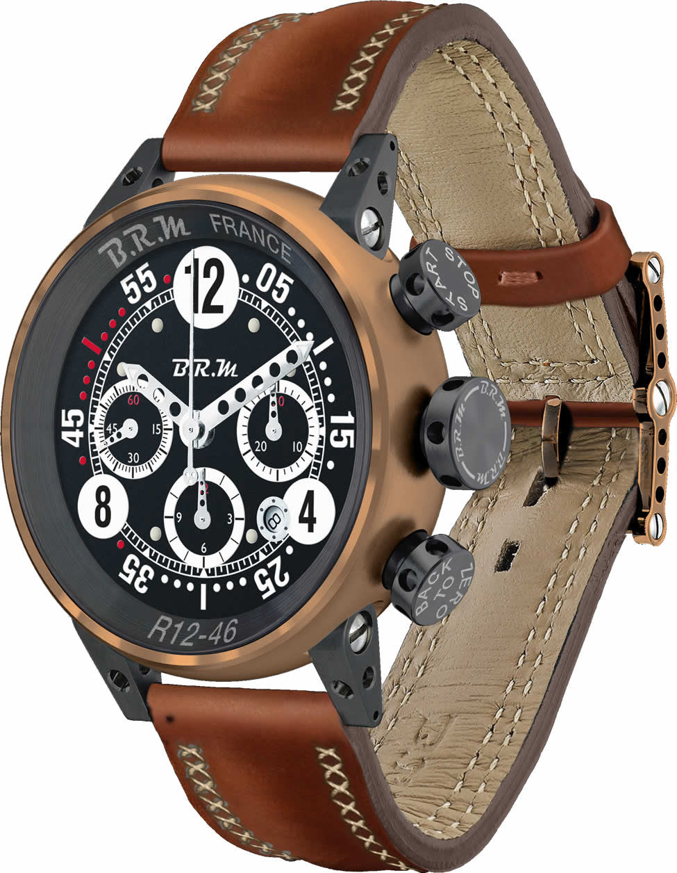 B.R.M Watch R12-46 Bronze R12-46-AG Image 1