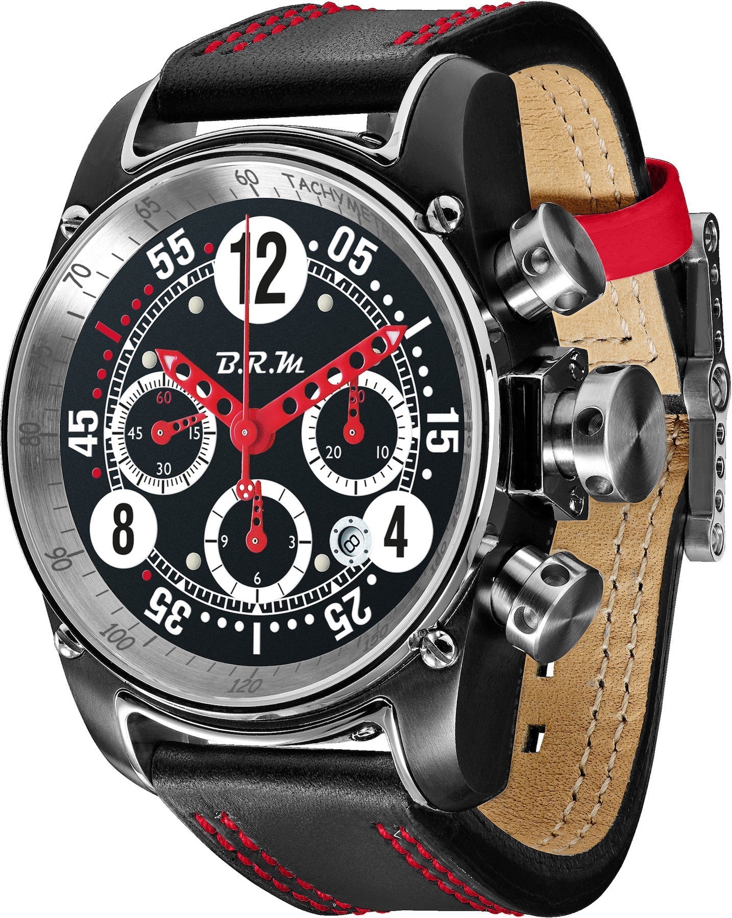 B.R.M Watch T12-44 Drivemaster Red Hands T12-44-DRIVEMASTER-AR Image 1