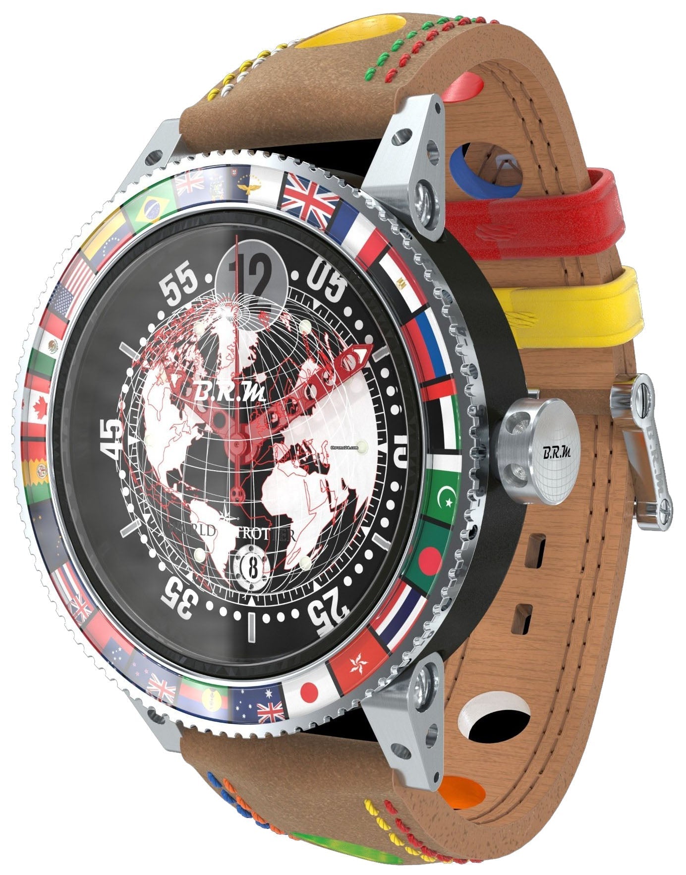 B.R.M Watch V6-44 GMT 6 World Trotter Nubuk World Trotter Nubuk Image 1
