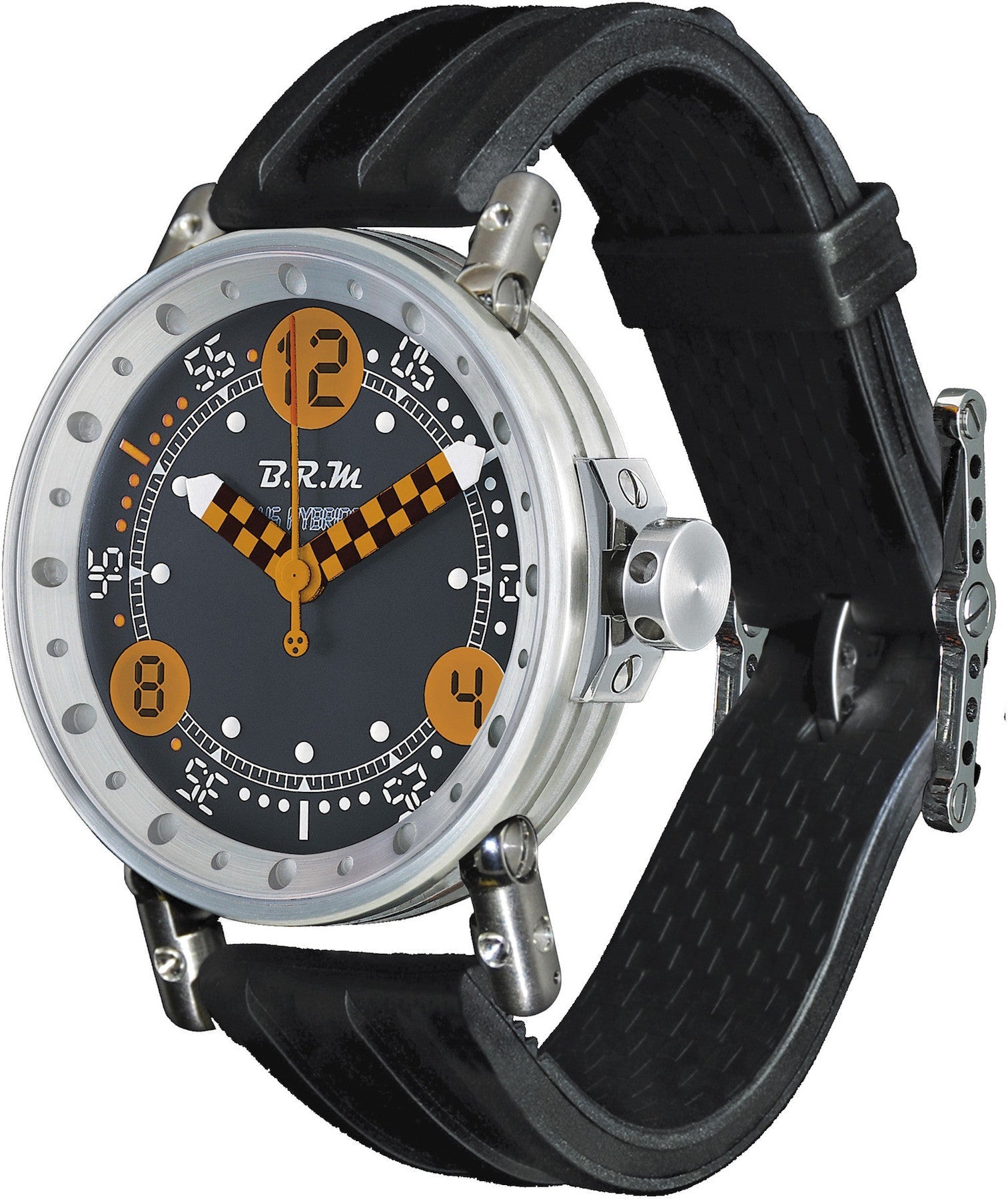 B.R.M Watch V6-44 HB Black And Orange Hands V6-44-HB-BG-CNO-ADO Image 1