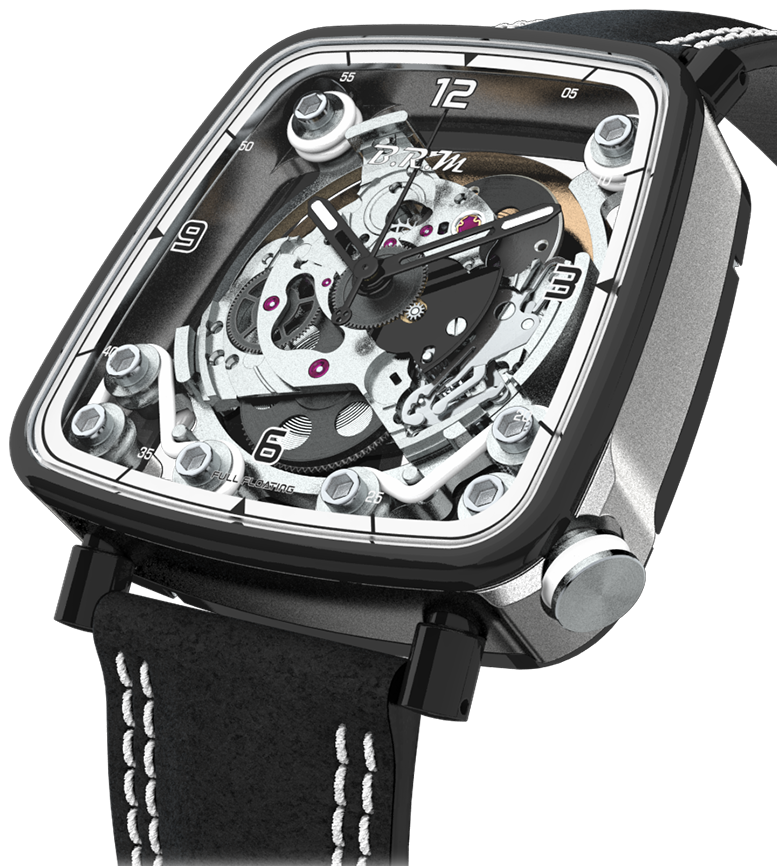 B.R.M. Watches FF39-40 Grey Titanium Black PVD Watch FF39-40-TG-LFN-B Image 1