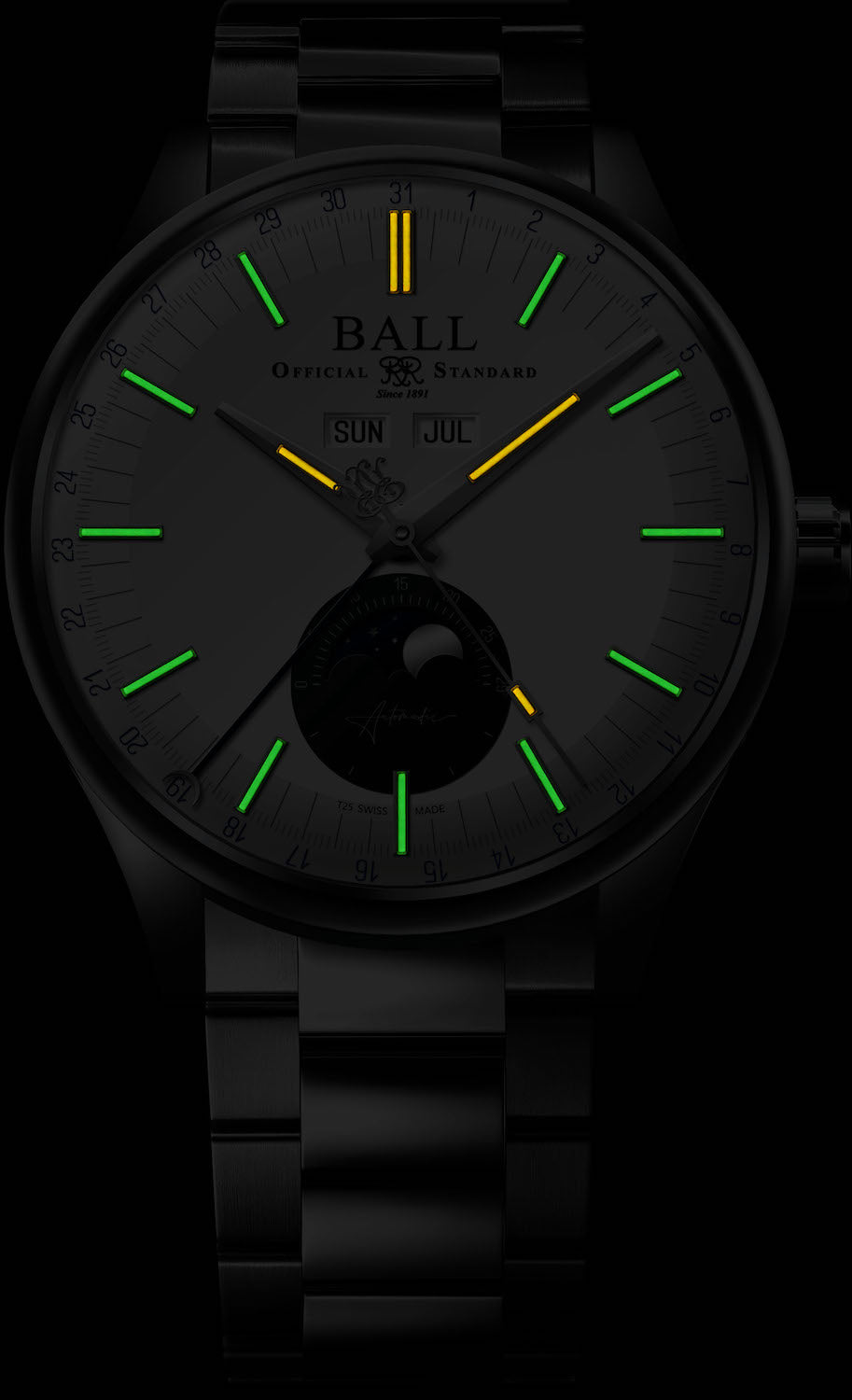 Ball Watch Company Engineer II Moon Calendar Limited Edition Watch NM3016C-S1J-WHGR Image 2
