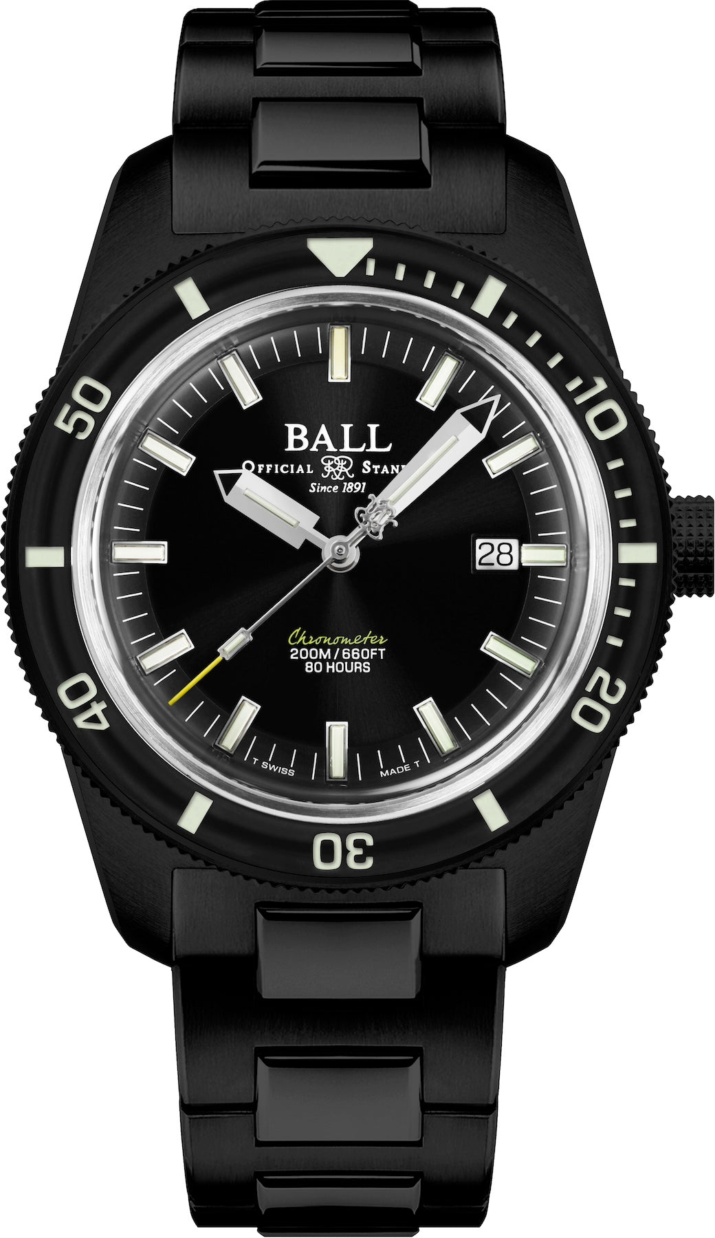Ball Watch Company Engineer II Skindiver Heritage Manufacture Chronometer Limited Edition Watch DD3208B-S2C-BK Image 1