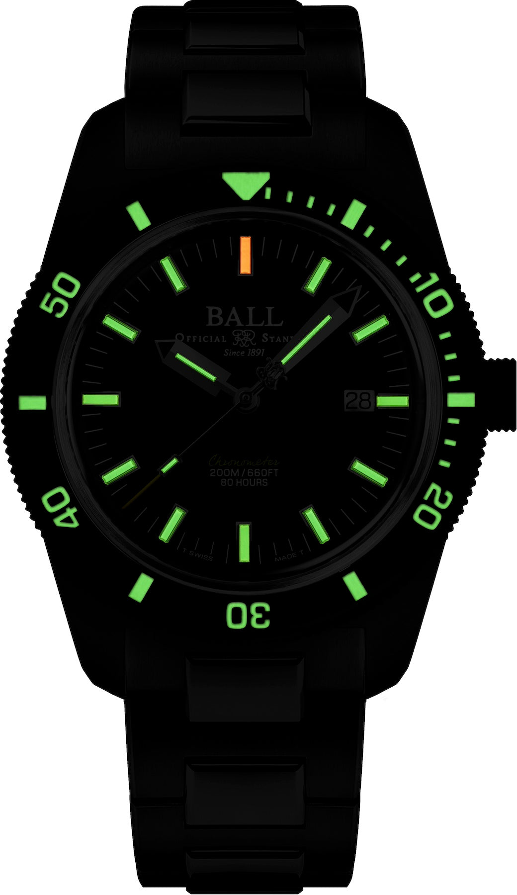 Ball Watch Company Engineer II Skindiver Heritage Manufacture Chronometer Limited Edition Watch DD3208B-S2C-BK Image 2