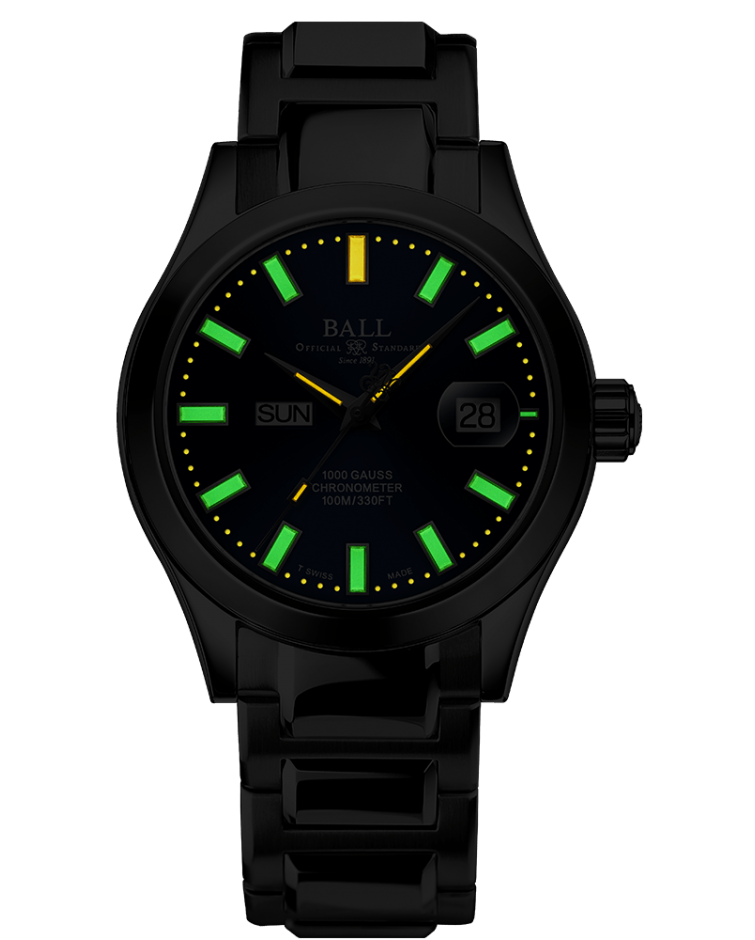 Ball Watch Company Engineer III Marvelight Chronometer Day Date Watch NM9036C-S1C-BE Image 2
