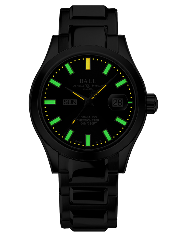 Ball Watch Company Engineer III Marvelight Chronometer Day Date Watch NM9036C-S1C-BK Image 2
