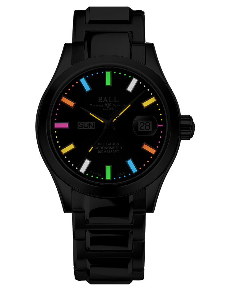 Ball Watch Company Engineer III Marvelight Chronometer Day Date Watch NM9036C-S1C-BKR Image 2