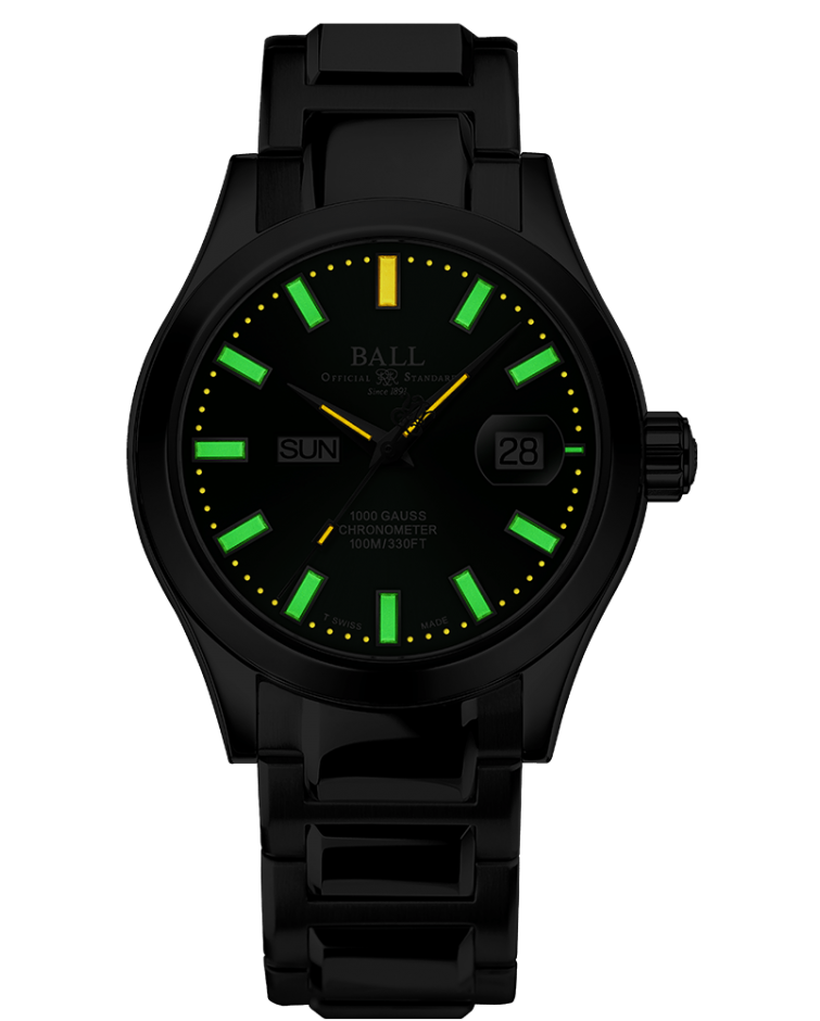 Ball Watch Company Engineer III Marvelight Chronometer Day Date Watch NM9036C-S1C-GR Image 2