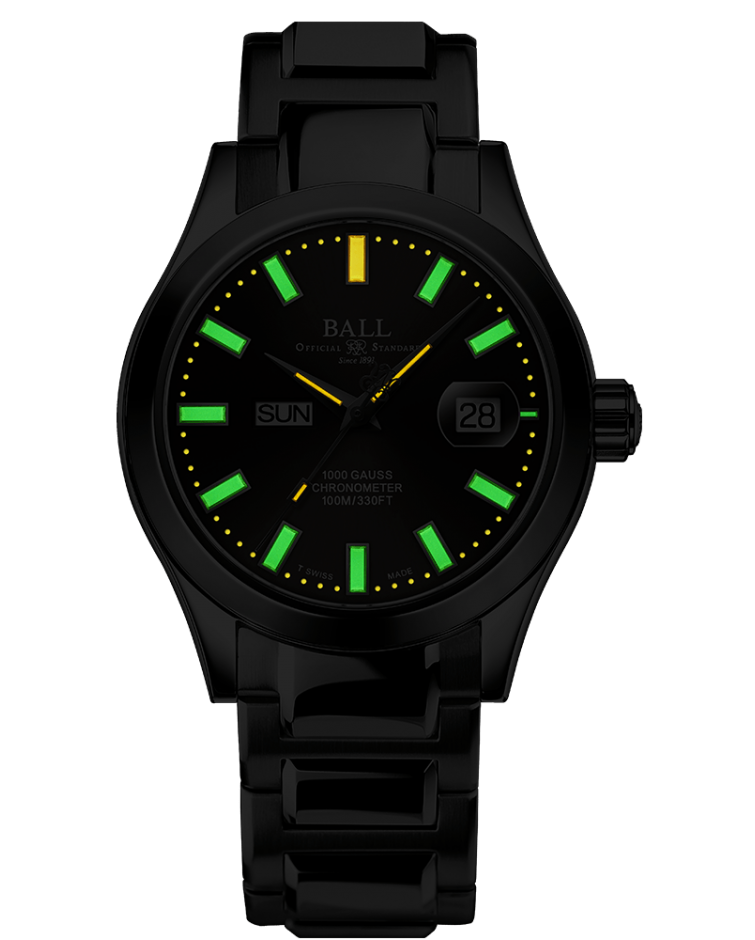 Ball Watch Company Engineer III Marvelight Chronometer Day Date Watch NM9036C-S1C-GY Image 2