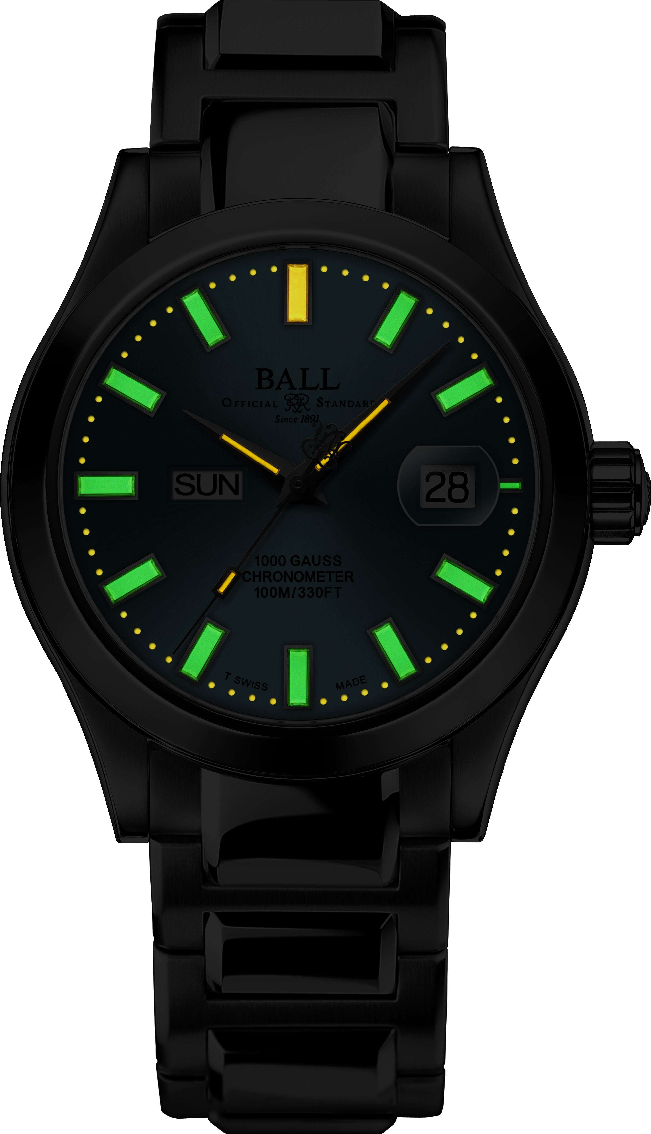 Ball Watch Company Engineer III Marvelight Chronometer Day Date Watch NM9036C-S1C-IBE Image 2