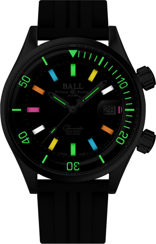 Ball Watch Company Engineer Master II Diver Chronometer Rainbow Watch DM2280A-P1C-BKR Image 2