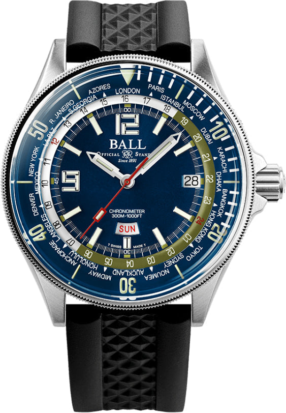 Ball Watch Company Engineer Master II Diver Worldtime Limited Edition Watch DG2232A-PC-BE Image 1