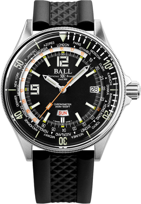 Ball Watch Company Engineer Master II Diver Worldtime Limited Edition Watch DG2232A-PC-BK Image 1