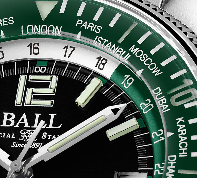 Ball Watch Company Engineer Master II Diver Worldtime Limited Edition Watch DG2232A-SC-GRBK Image 3