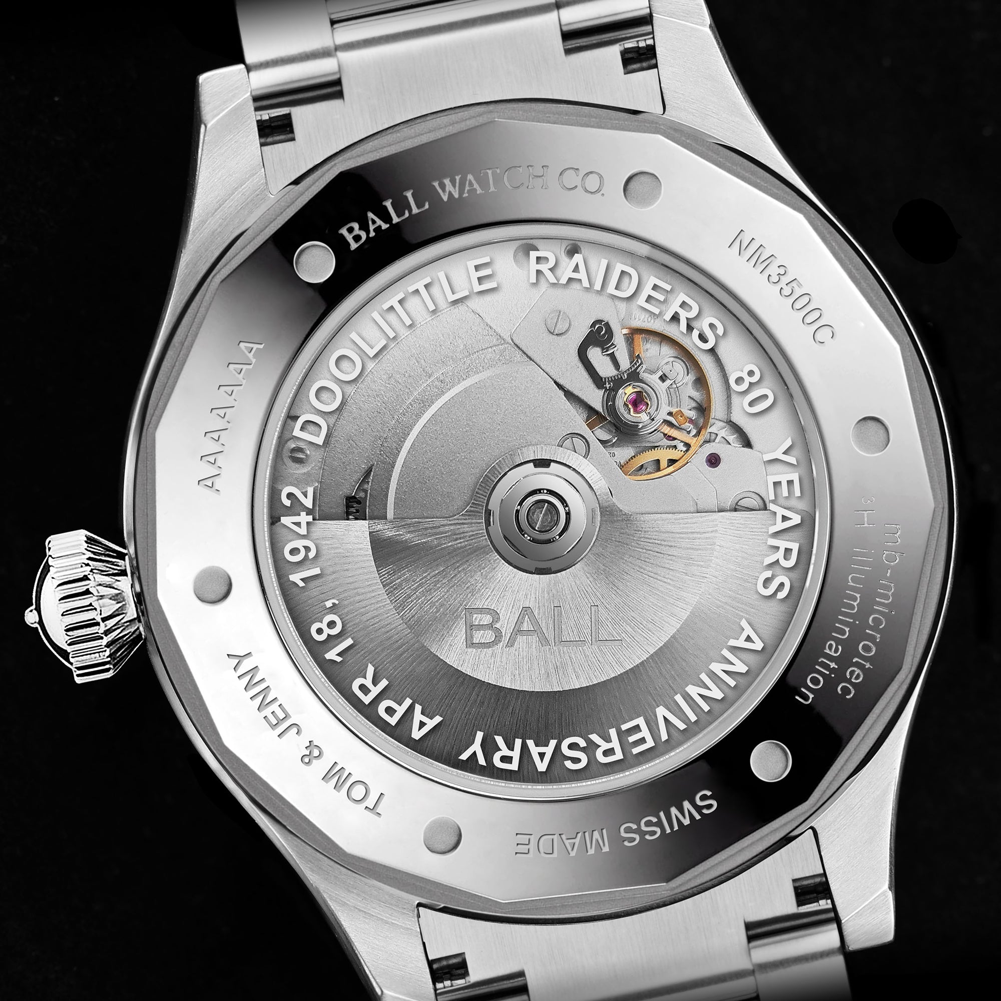 Ball Watch Company Engineer Master II Doolittle Raiders Limited Edition Watch NM3000C-S1-BK Image 5