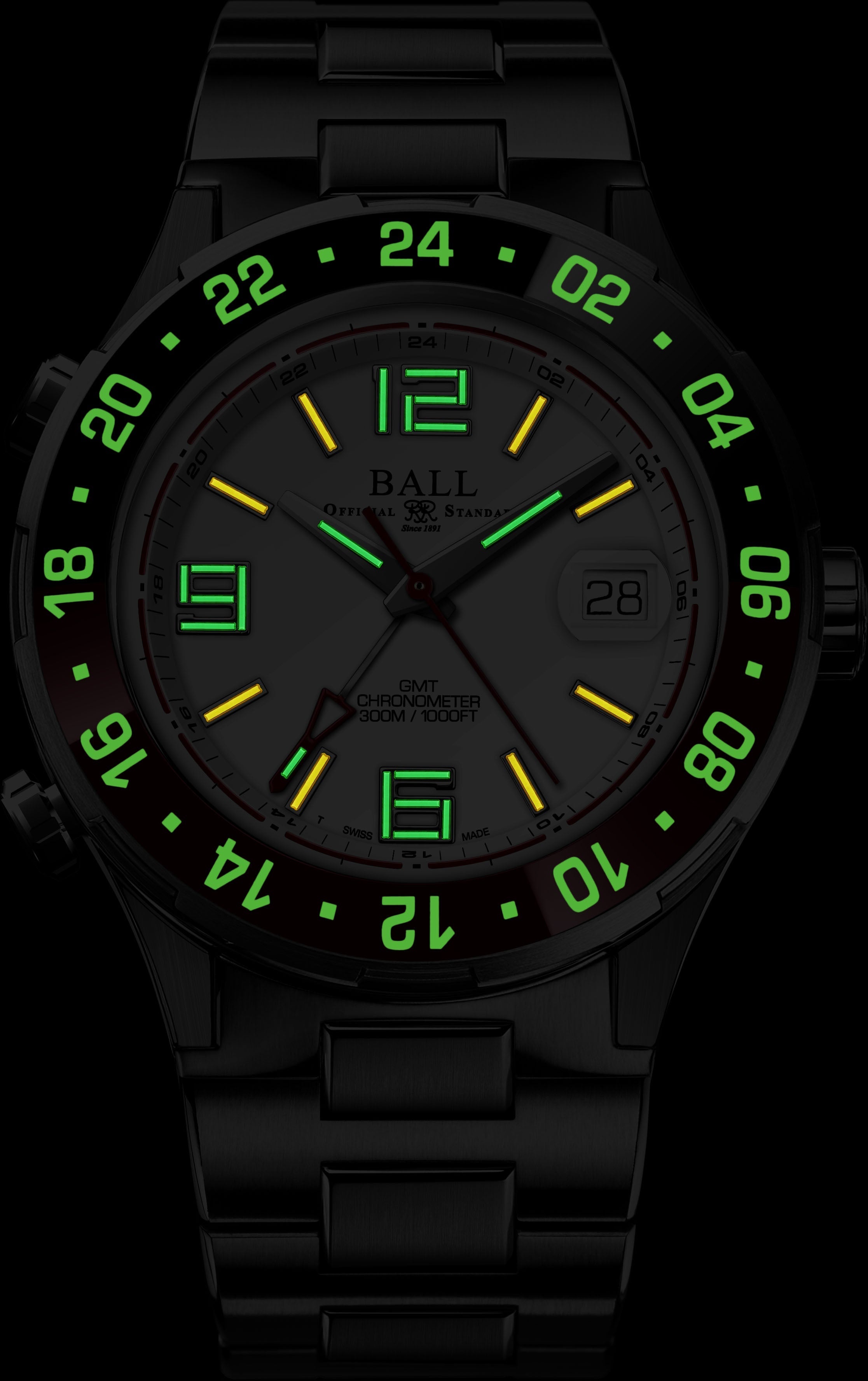 Ball Watch Company Roadmaster Pilot GMT Limited Edition Watch DG3038A-S1C-WH Image 2