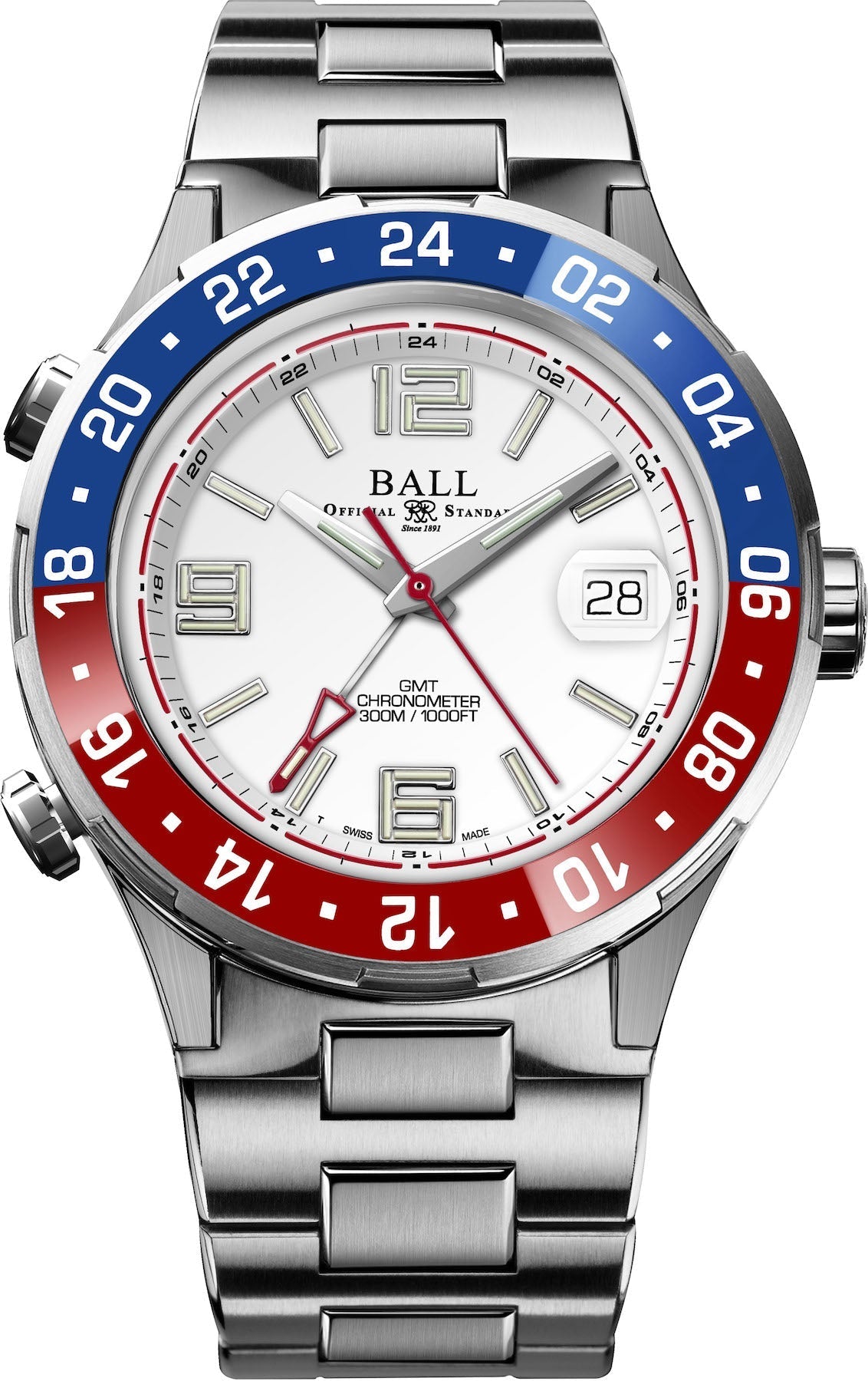 Ball Watch Company Roadmaster Pilot GMT Limited Edition Watch DG3038A-S2C-WH Image 1